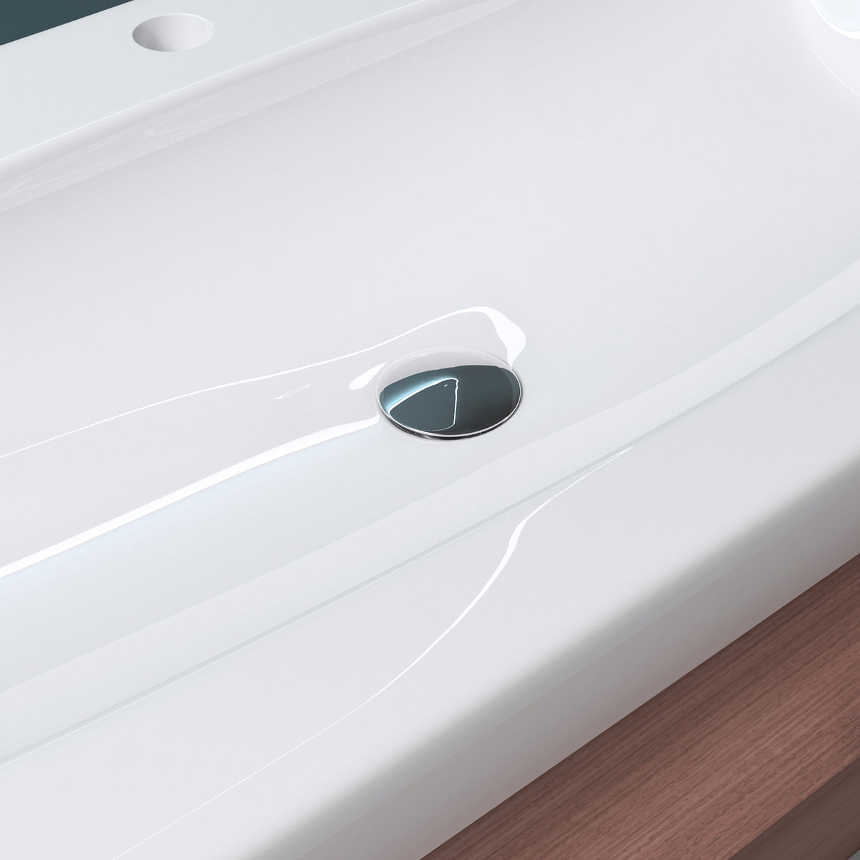 glasvilla Lavabo da Appoggio in Ceramica 63x40x12cm, Lavabo Bagno Sospeso Lavandino Bagno con Rivestimento nano Bianco Brüssel890