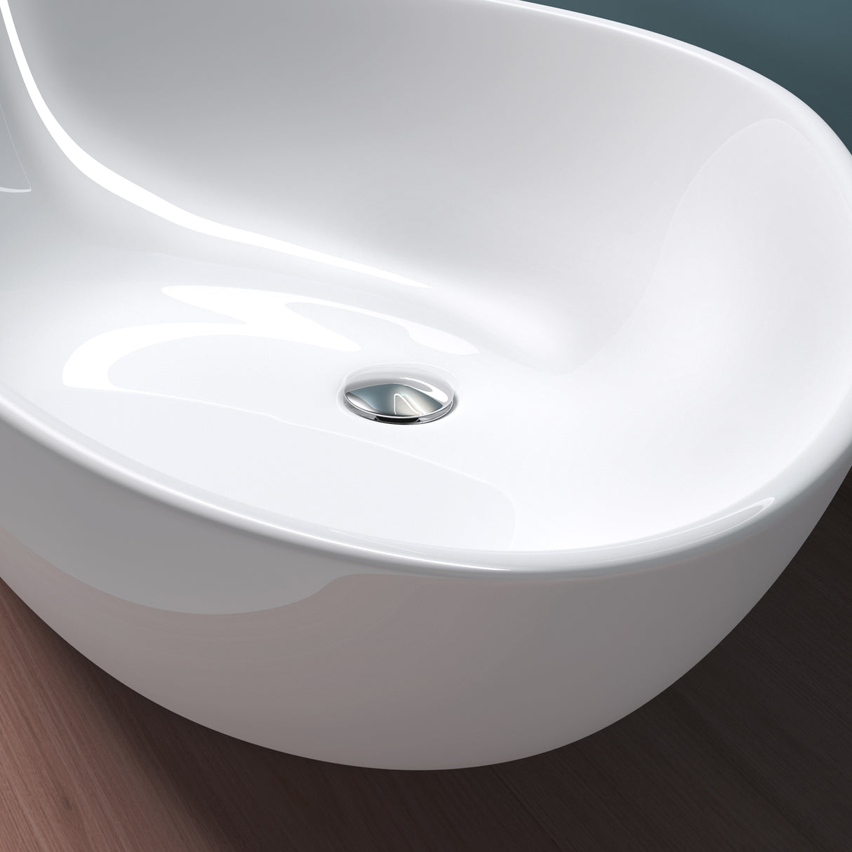 glasvilla Lavabo da Appoggio in Ceramica Lavandino Bagno con Rivestimento Nano Bianco Brüssel895