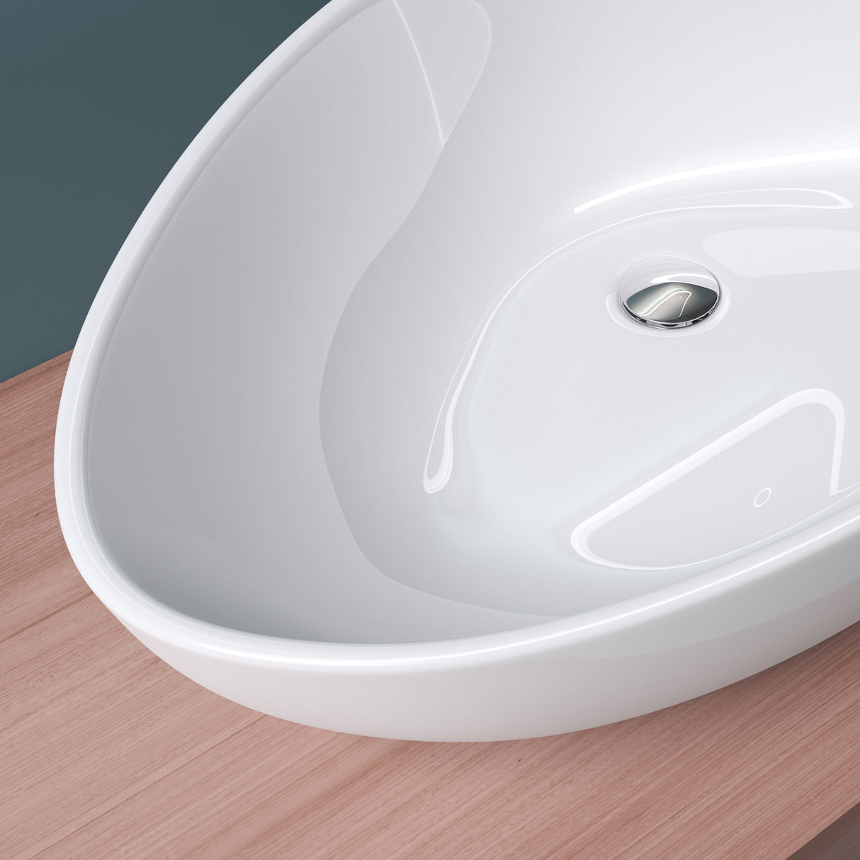 glasvilla Lavabo da Appoggio in Ceramica Lavandino Bagno con Rivestimento Nano Bianco Brüssel895