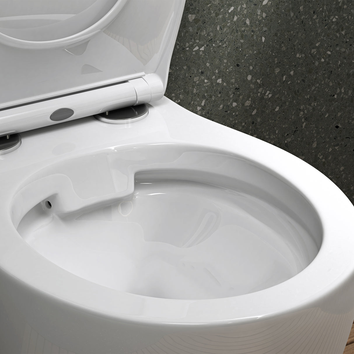 glasvilla Sanitari Bagno Sospeso in Ceramica Sanitari Bagno con Soft Close WC Sospeso Montaggio a Parete
