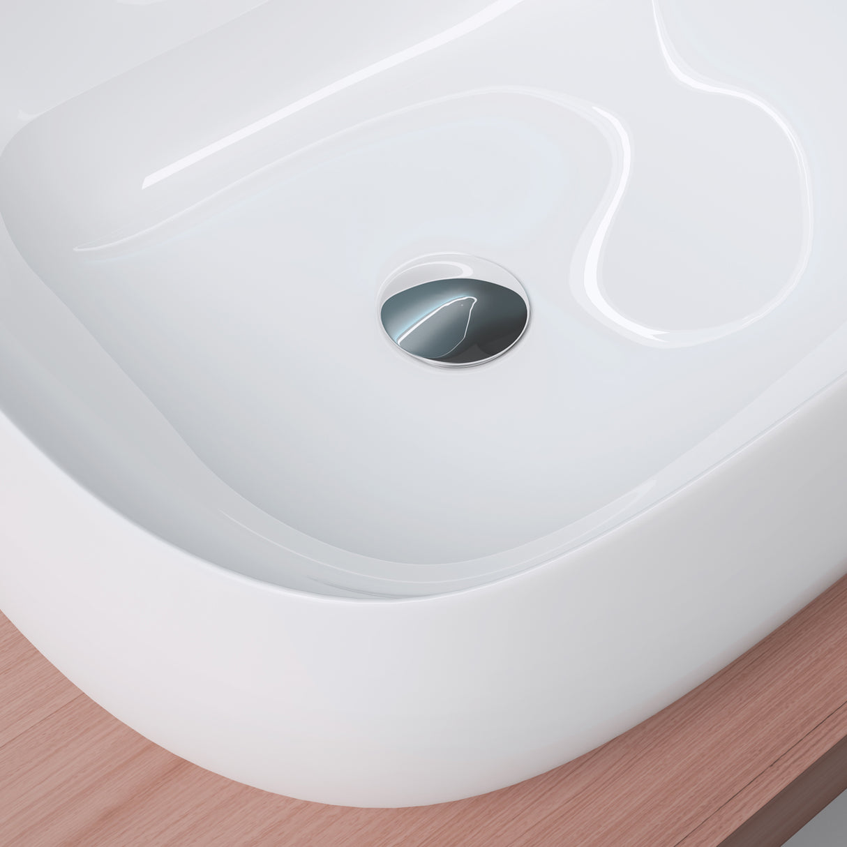 glasvilla Lavabo da Appoggio in Ceramica Lavandino Bagno Bianco con Nano Rivestimenti