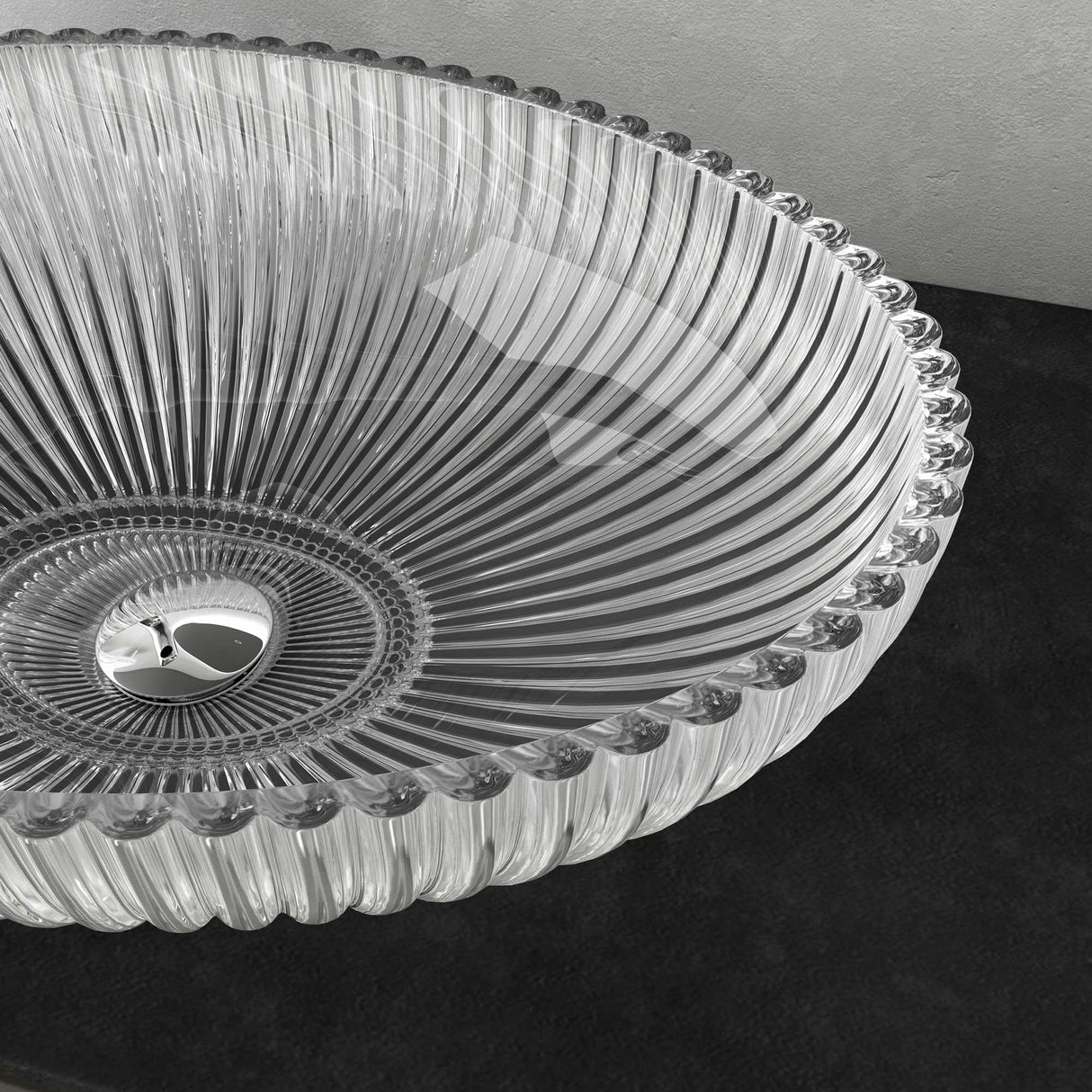 glasvilla Lavabo da Appoggio in Vetro Lavandino Bagno da Appoggio in Vetro Ovale