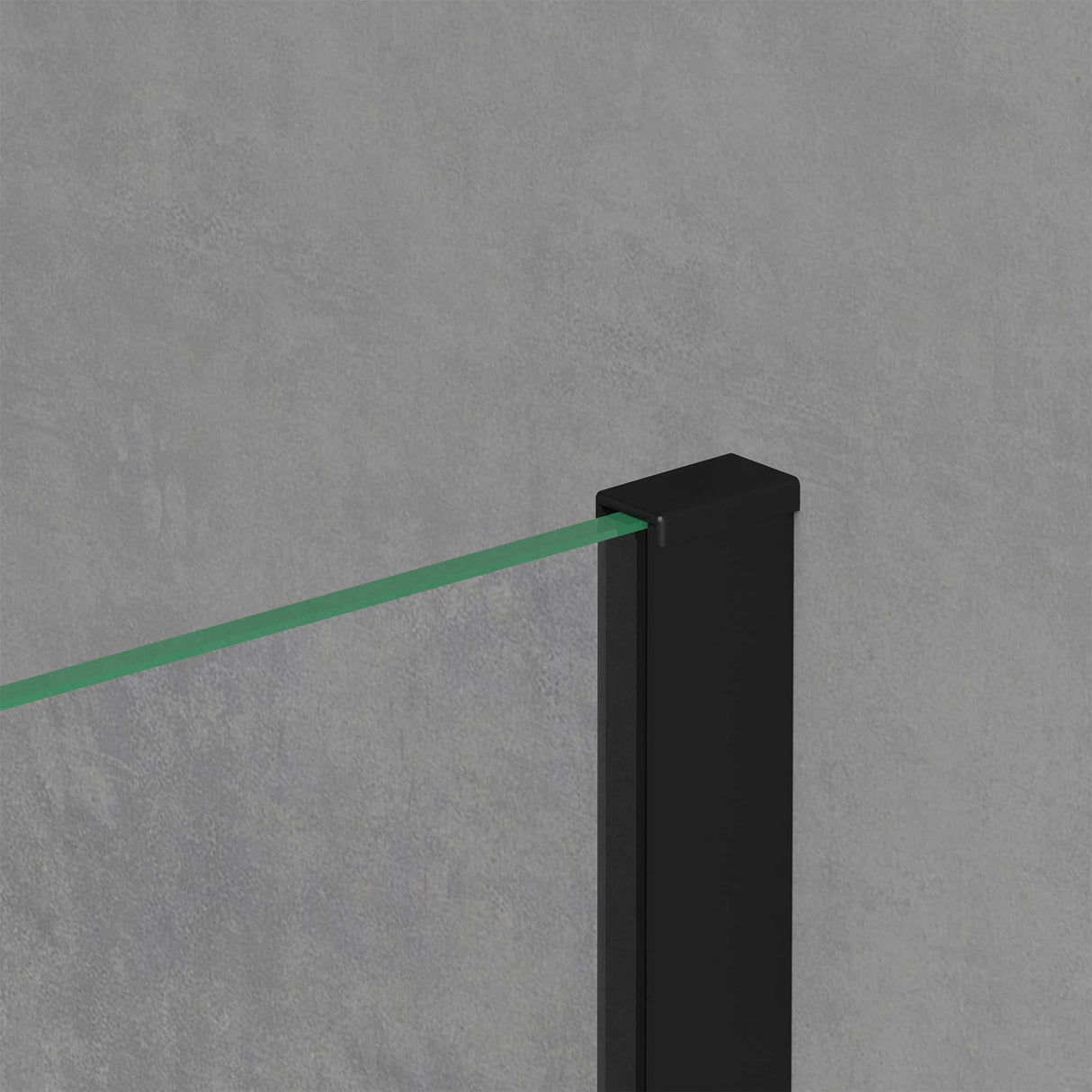 Cabine de douche Glasvilla avec porte coulissante, paroi de douche en verre trempé de sécurité de 6 mm, mécanisme de fermeture amortie, ouverture latérale, coloris Ravenna12K Noir