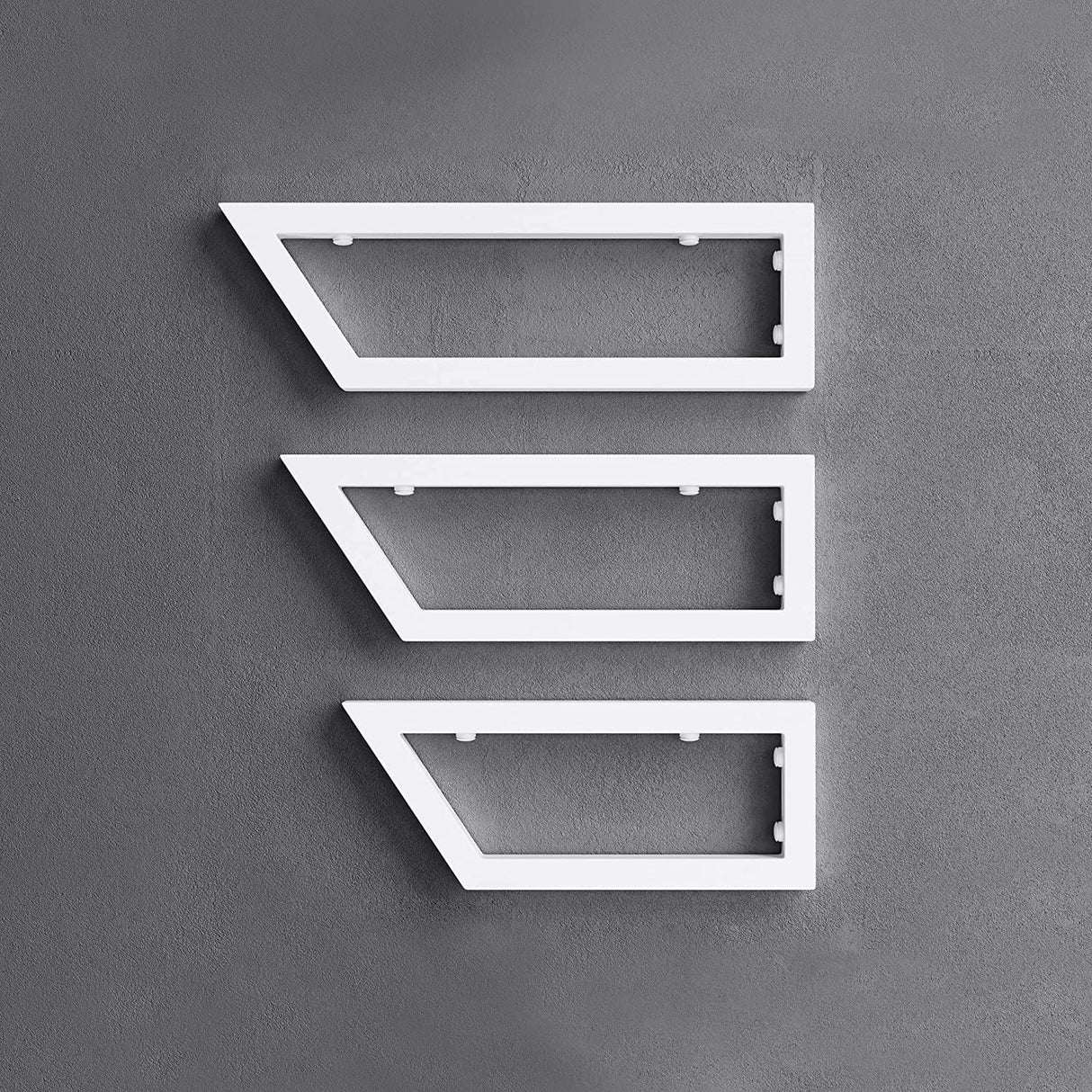 Console murale en acier inoxydable Glasvilla Design, support de lavabo, support d'étagère, porte-étagère WH04