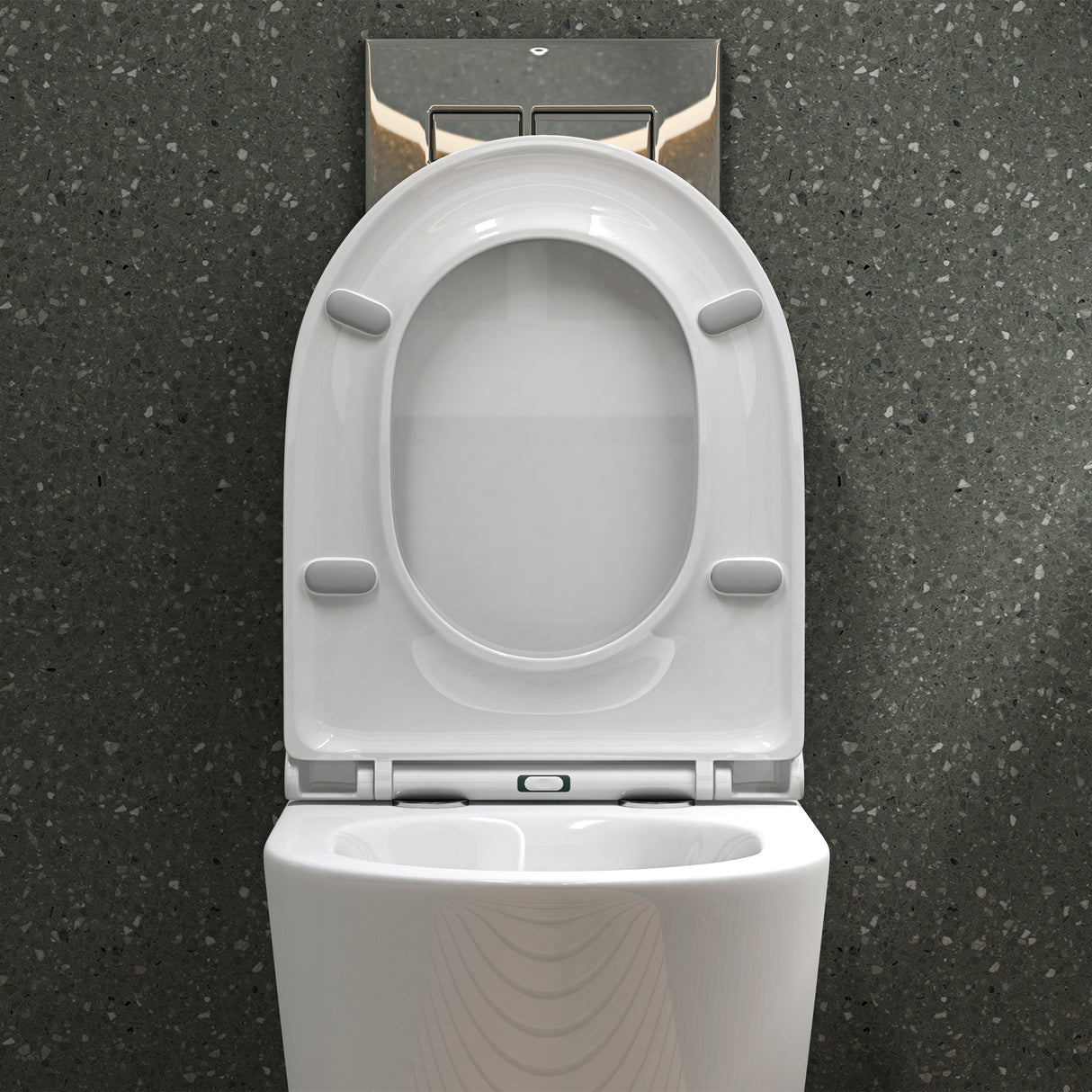 glasvilla Inodoro sin borde de descarga Inodoro suspendido Inodoro sin borde de descarga Asiento de inodoro Softclose Aachen108