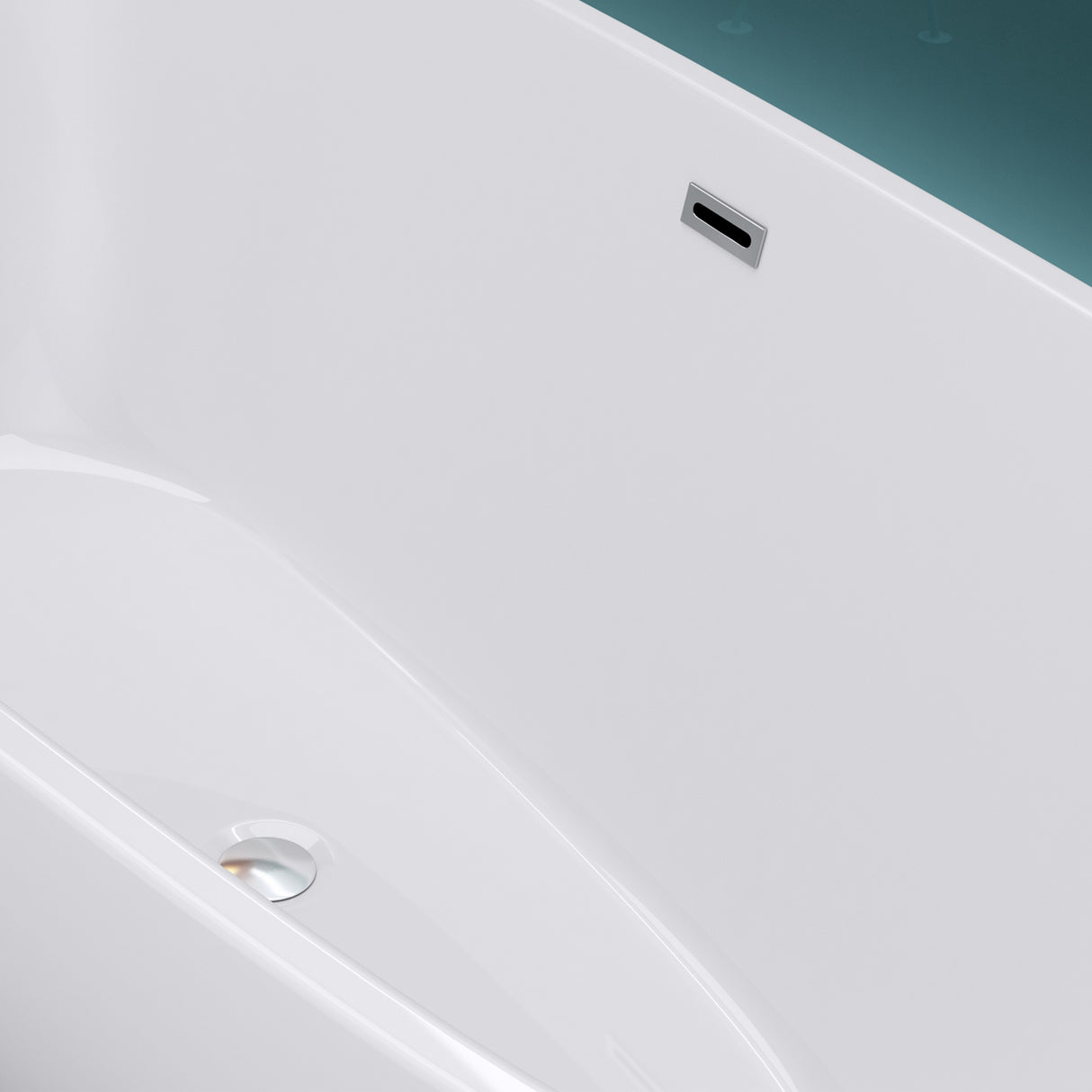 glasvilla Bañera Independiente Acrílico Ovalada Bañera de Acrílico de Pie incl. Kit de Drenaje Pop Up Blanco