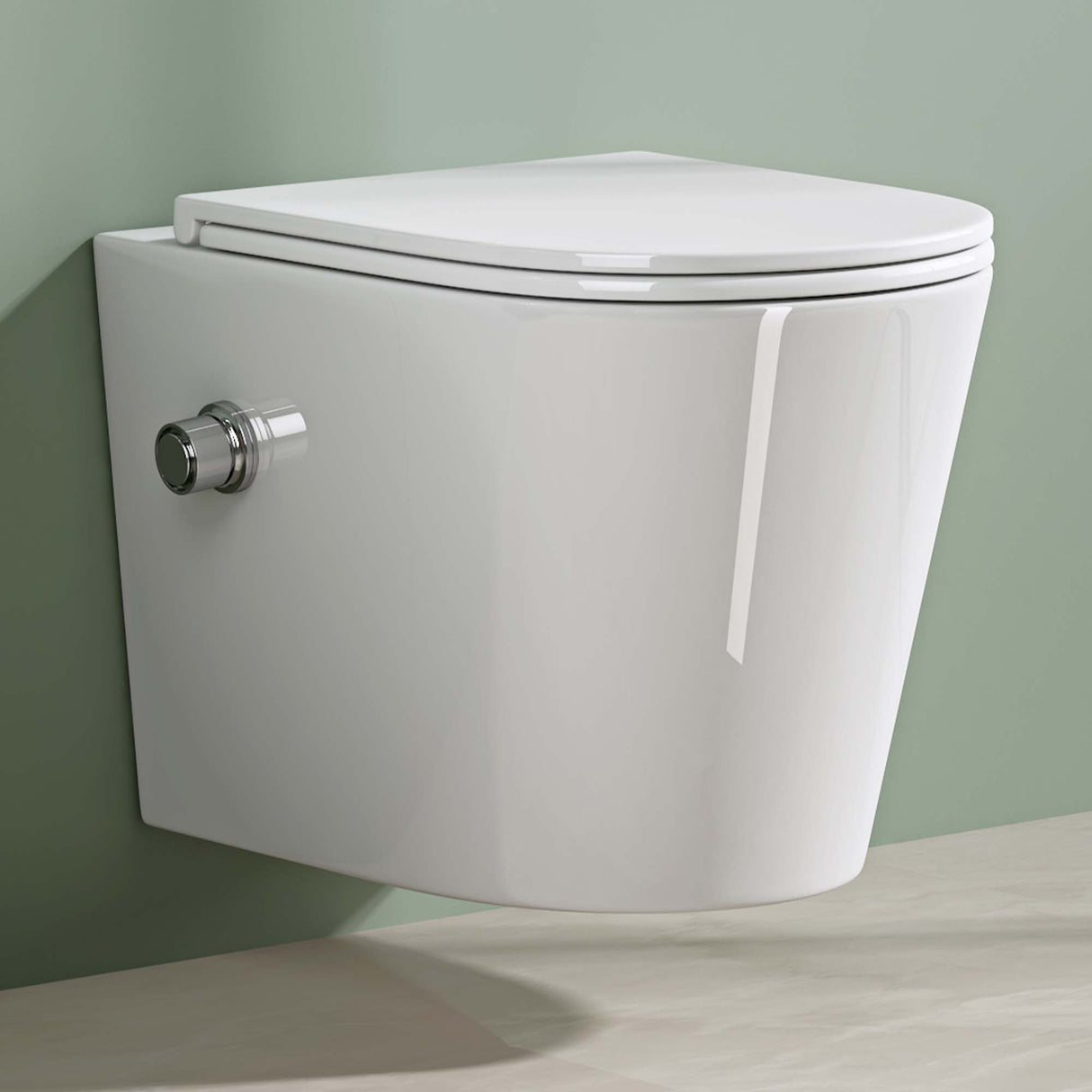 glasvilla Sanitari Bagno Sospeso in Ceramica Sanitari Bagno con Soft Close WC Sospeso Montaggio a Parete