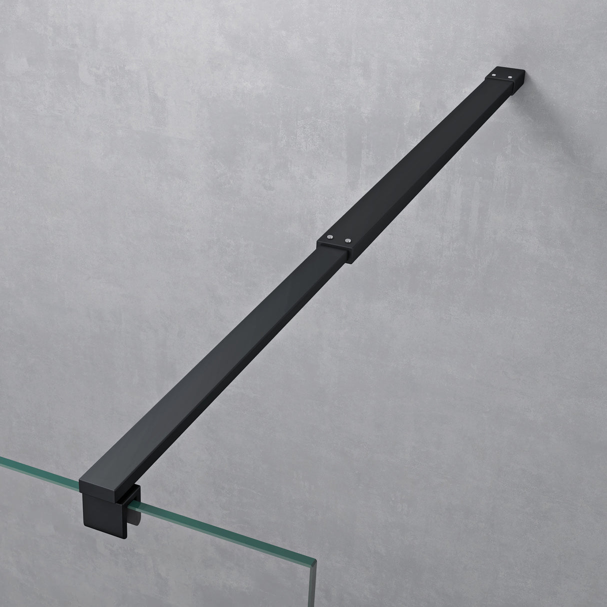 glasvilla Box Doccia Walk-In in Vetro 8mm Parete Doccia in Vetro di Sicurezza ESG con Rivestimento Nano Braccio di Sostegno BRAM1&BRAM3 Bremen1