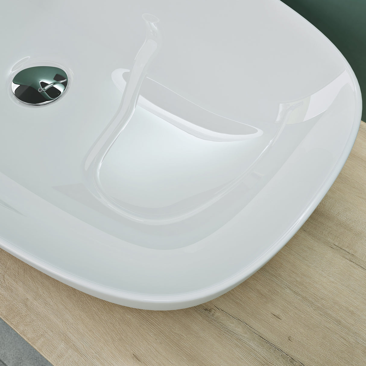 glasvilla Lavabo da Appoggio in Ceramica con Nano Rivestimenti Lavandino Bagno Brüssel104