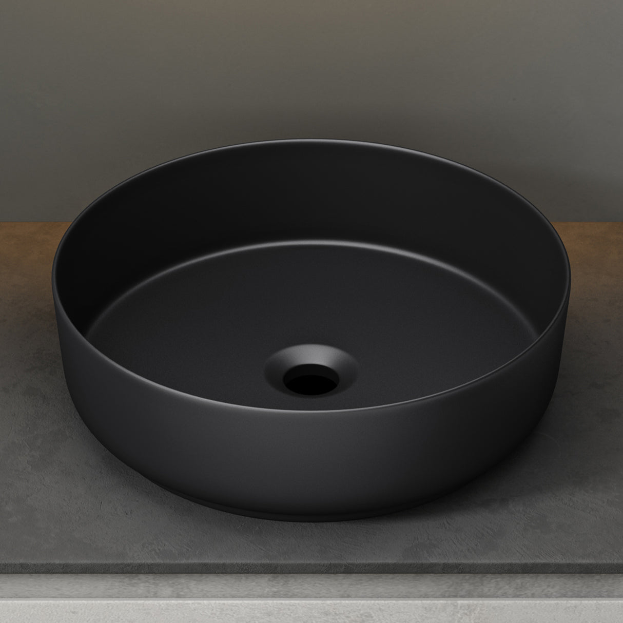 Lavabo Glasvilla, lavabo à poser, lavabo rond en céramique avec nano-revêtement, Bruxelles 203