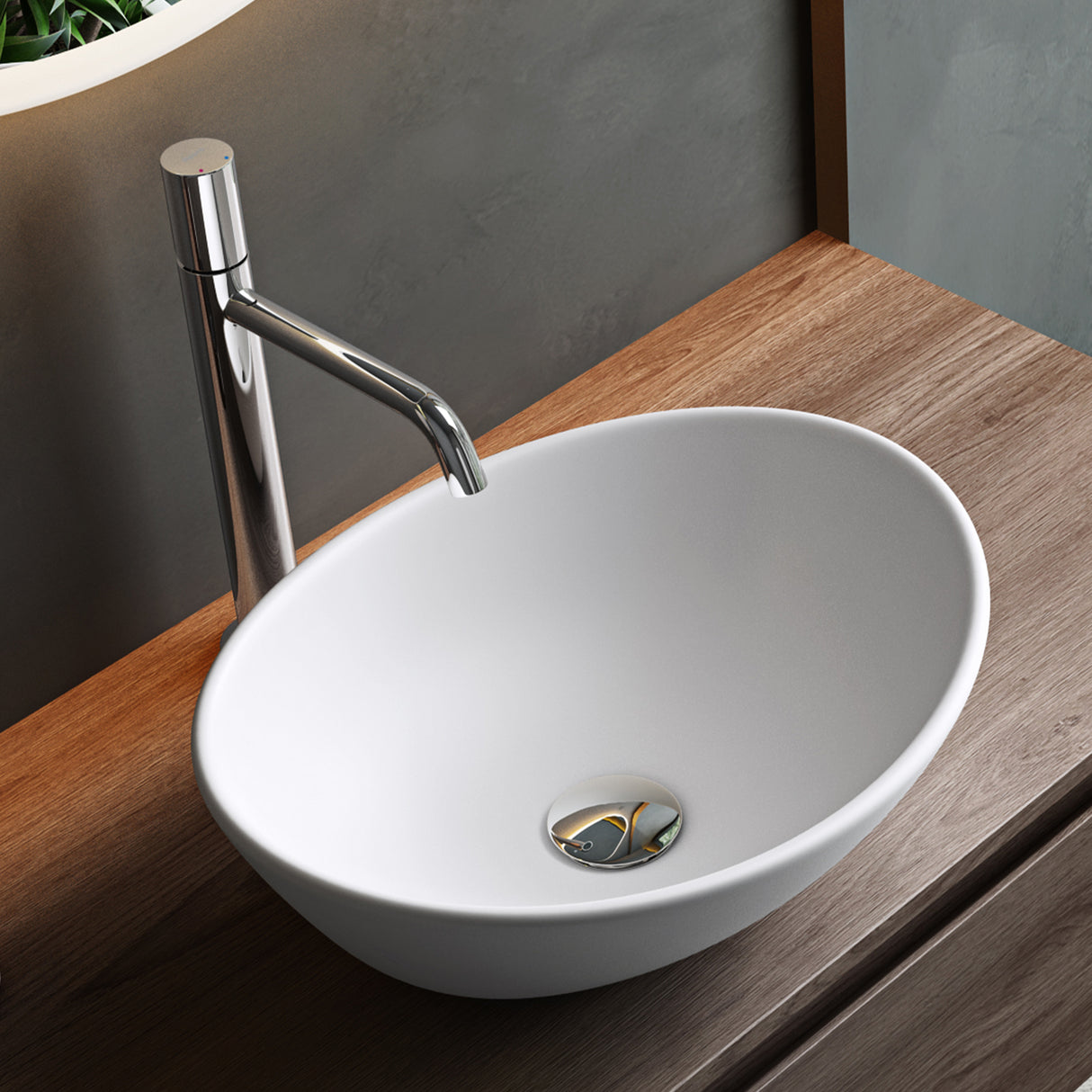 glasvilla Lavabo da Appoggio in Ceramica Lavandino Bagno da Appoggio Nano Rivestimenti Inclusi Brüssel205