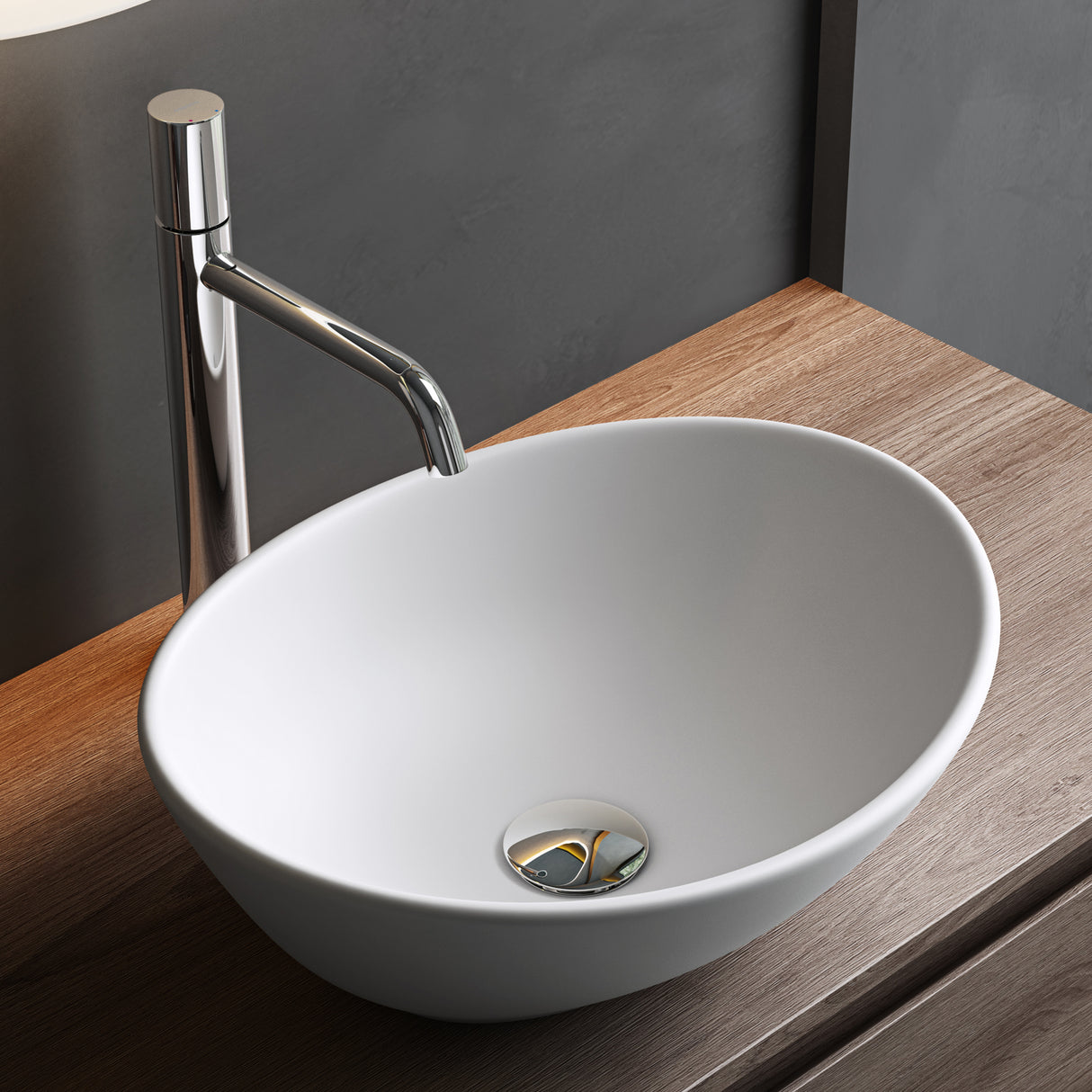 glasvilla Lavabo da Appoggio in Ceramica Lavandino Bagno da Appoggio Nano Rivestimenti Inclusi Brüssel205