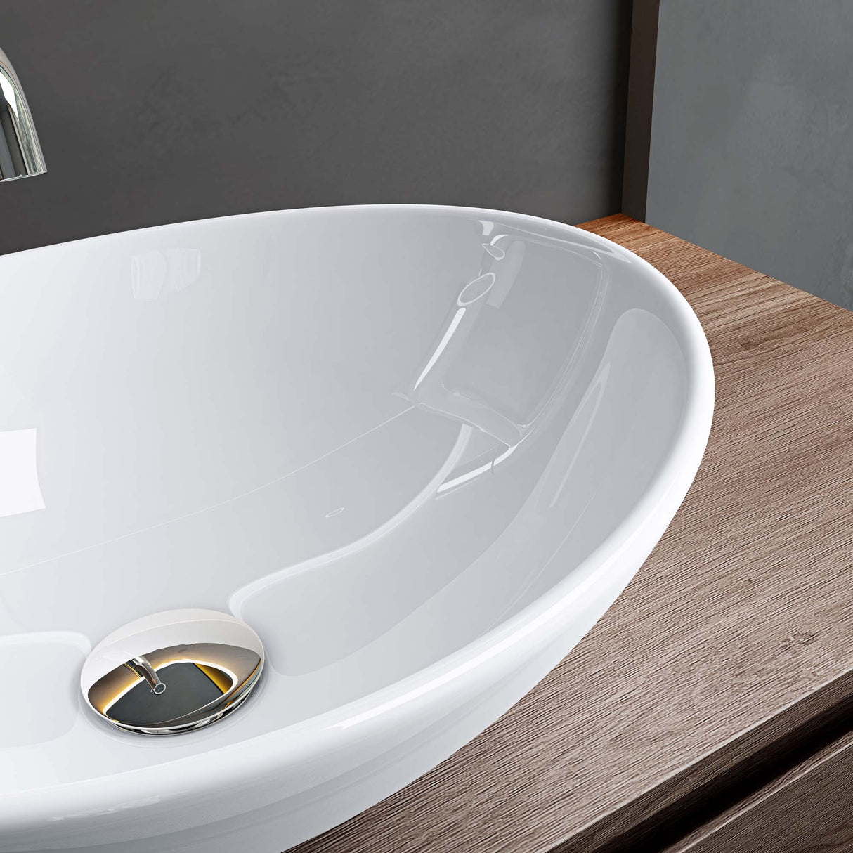 glasvilla Lavabo da Appoggio in Ceramica Lavandino Bagno da Appoggio Nano Rivestimenti Inclusi Brüssel205