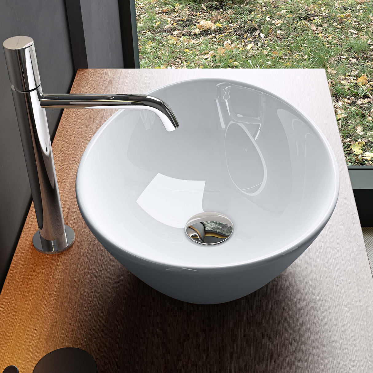 glasvilla Lavabo da Appoggio in Ceramica Lavandino Bagno da Appoggio Nano Rivestimenti Inclusi Brüssel205