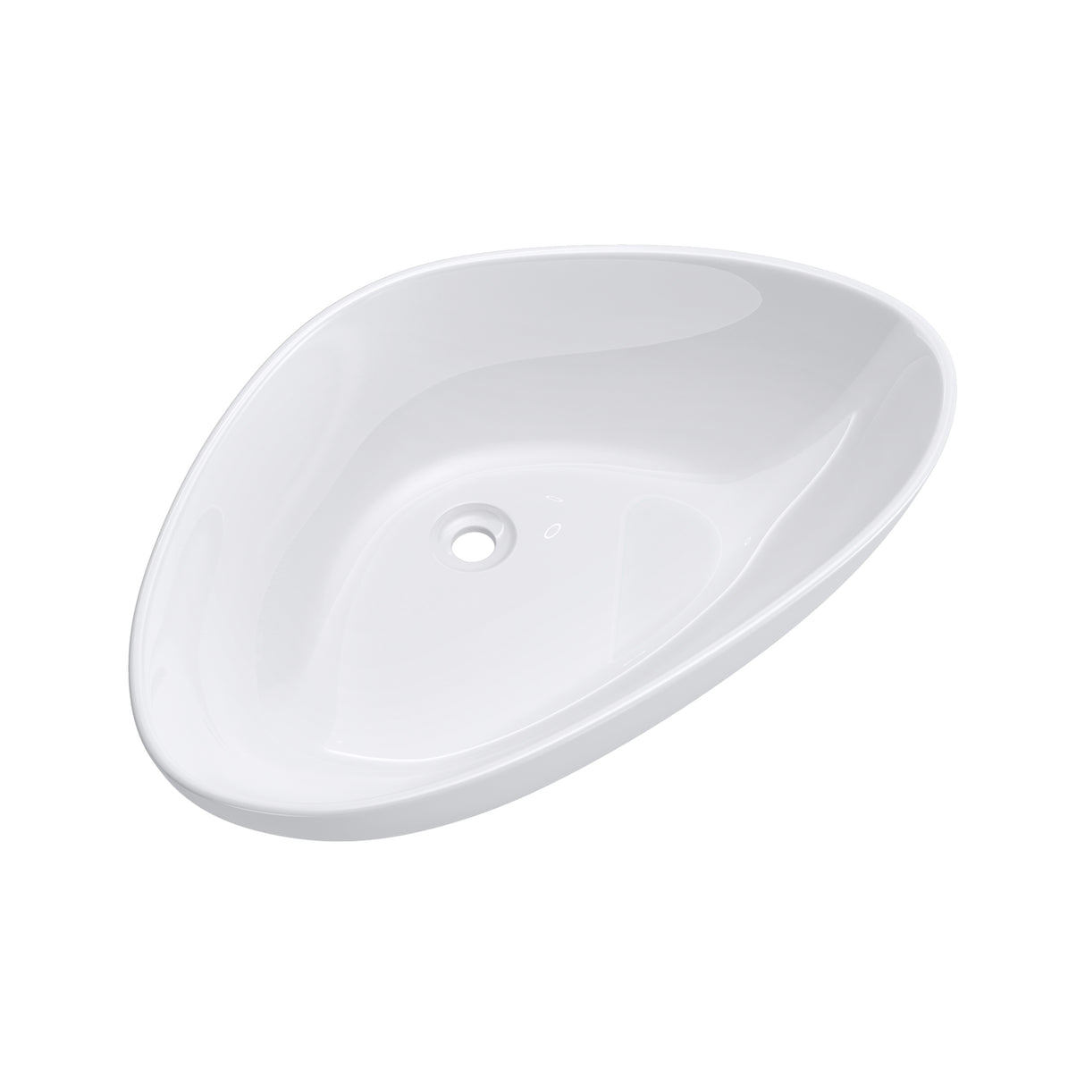 glasvilla Lavabo da Appoggio in Ceramica Lavandino Bagno con Rivestimento Nano Bianco Brüssel895