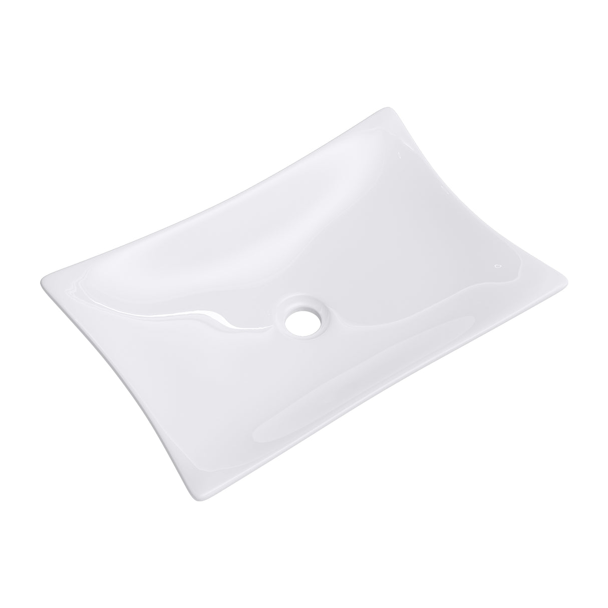 Lavabo da appoggio Glasvilla in ceramica quadrata con rivestimento nano Brüssel910