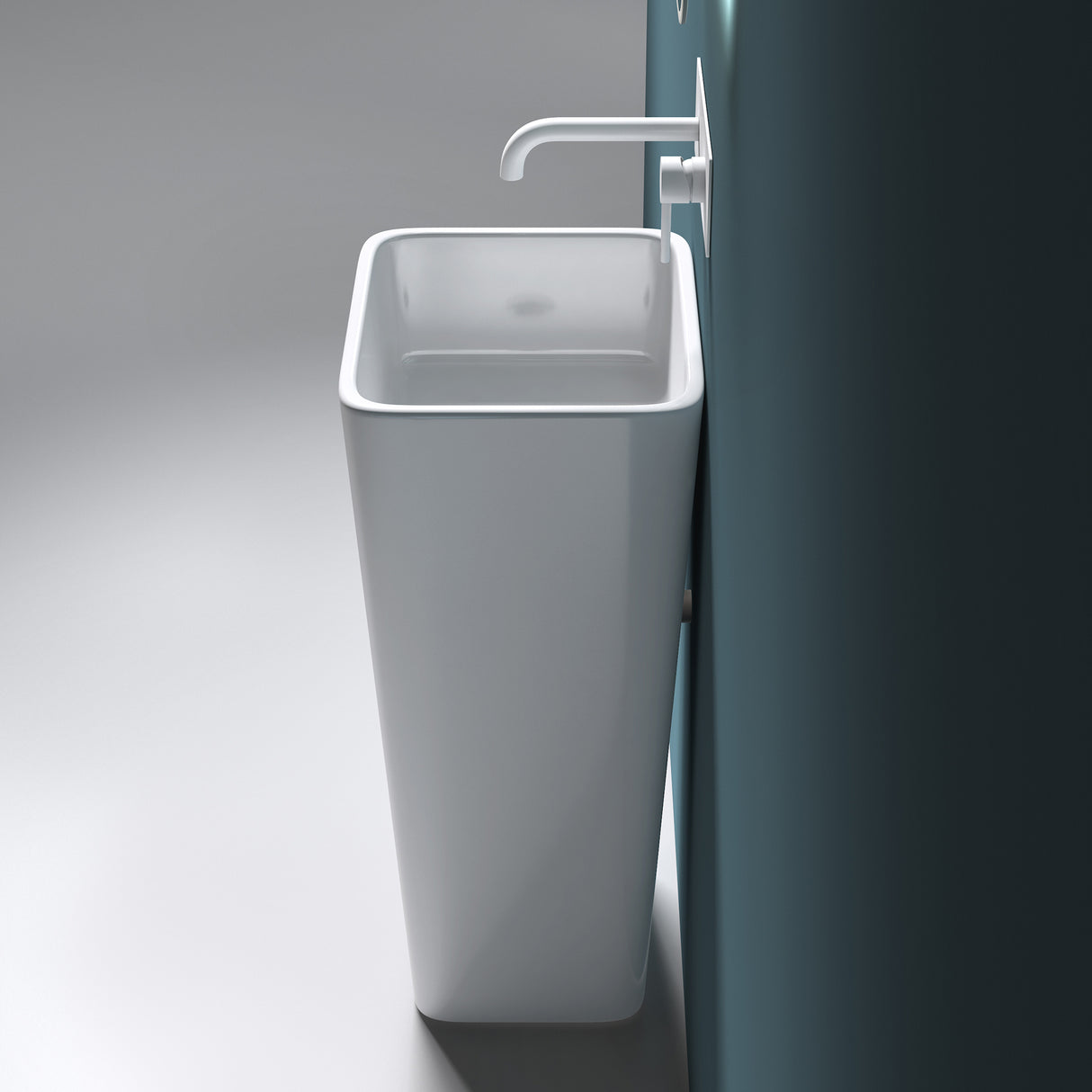 lavabo de diseño glasvilla freestanding Col31 de mineral compuesto lavabo BTH: 40x35x82cm