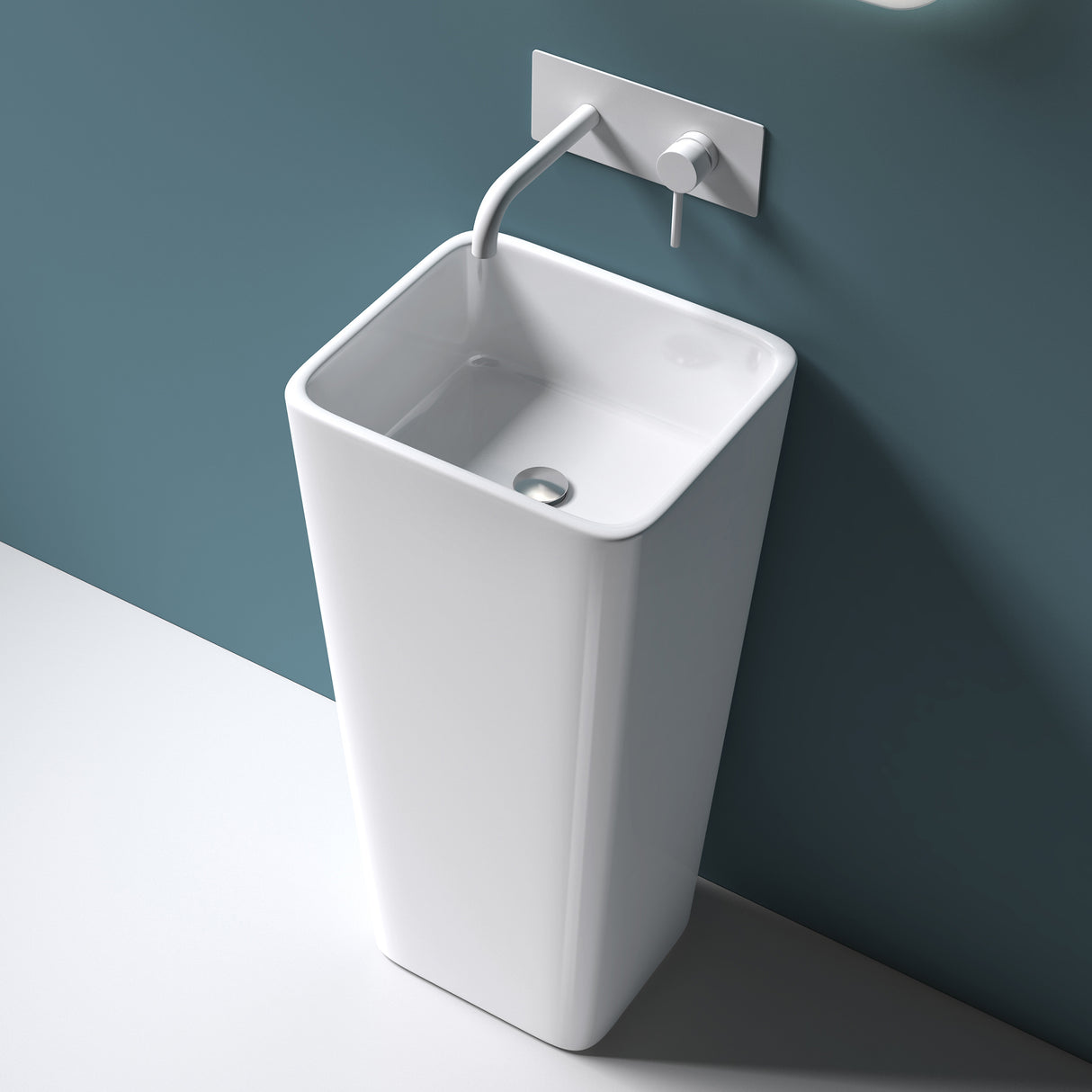 lavabo de diseño glasvilla freestanding Col31 de mineral compuesto lavabo BTH: 40x35x82cm