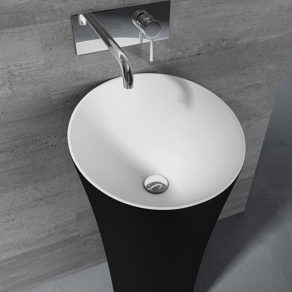 glasvilla Lavandino a Colonna Lavandino su Piedistallo per Bagni da Marmo Fuso, Lavabo a Colonna Colossum33