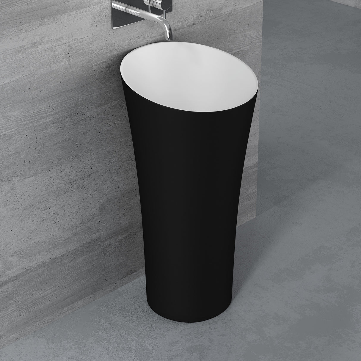 glasvilla Lavandino a Colonna Lavandino su Piedistallo per Bagni da Marmo Fuso, Lavabo a Colonna Colossum33