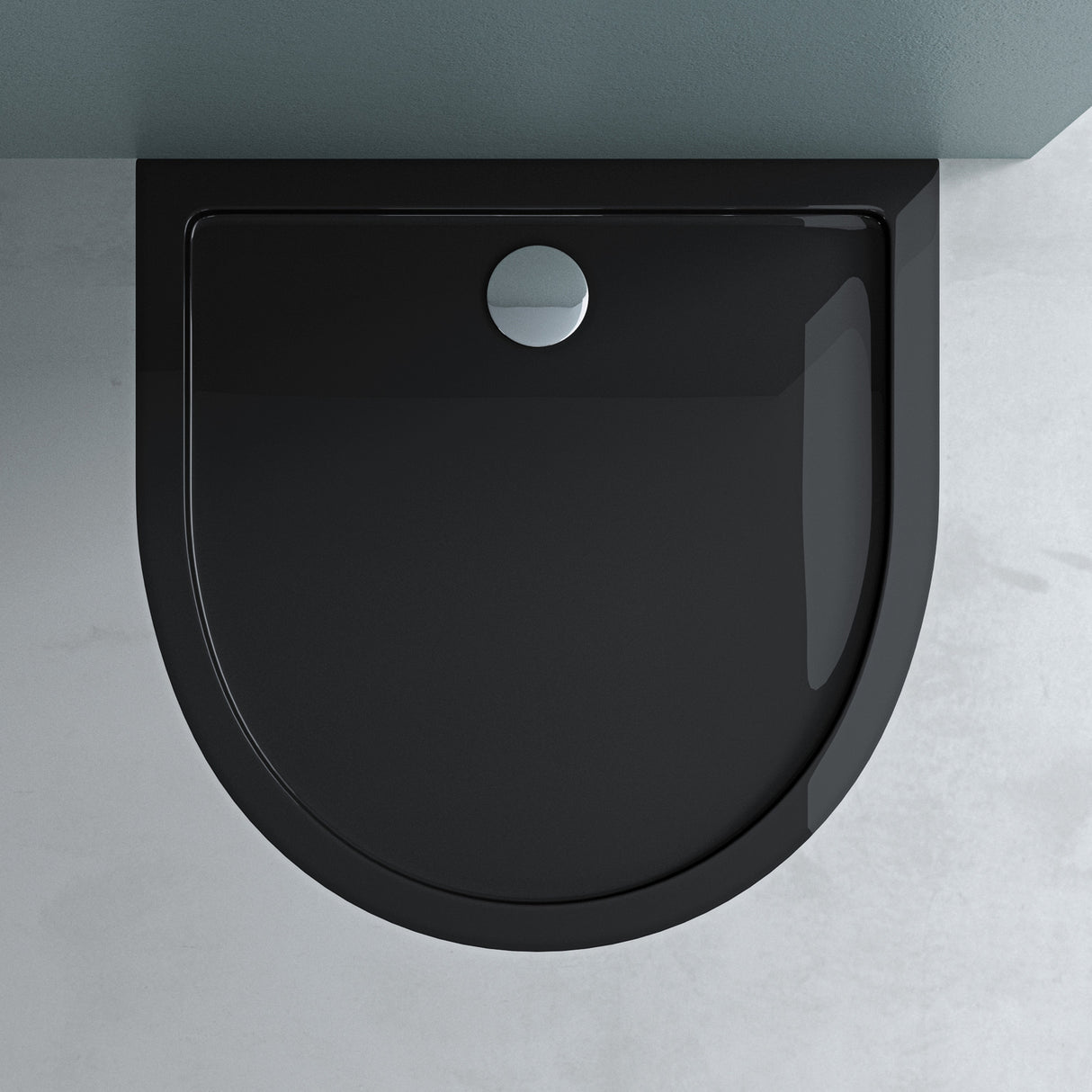 Receveur de douche Glasvilla en acrylique, forme : demi-cercle, Faro4