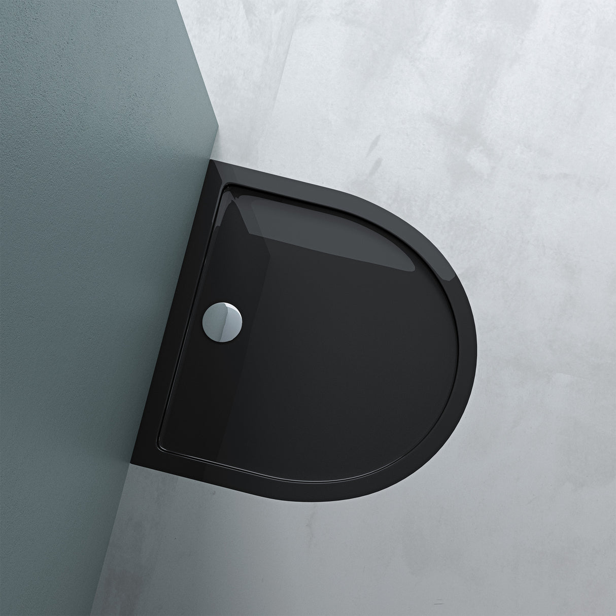 Receveur de douche Glasvilla en acrylique, forme : demi-cercle, Faro4