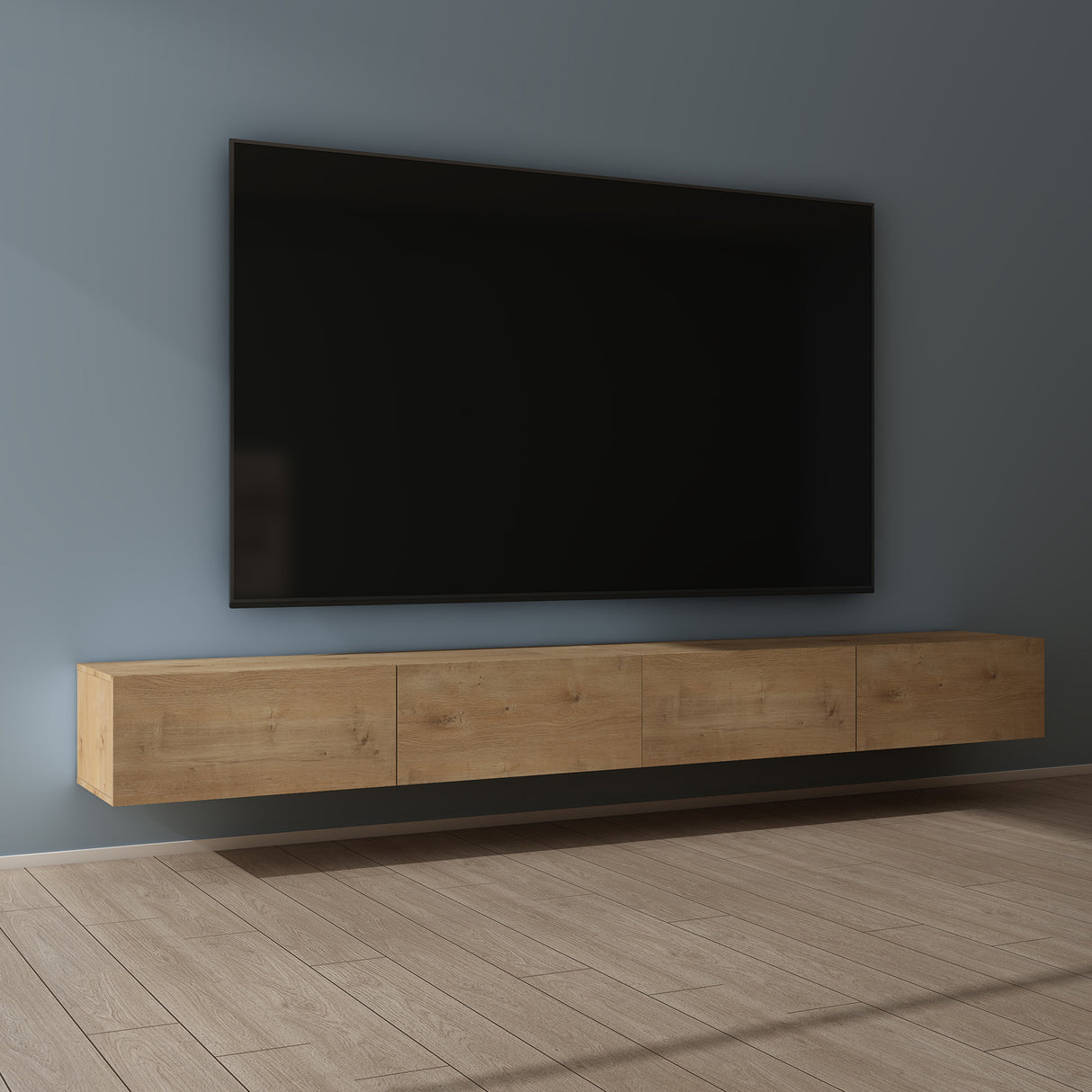 glasvilla mesa de televisión mueble de televisión armario con asa oculta y cierre suave mueble bajo armario colgante para sala de estar mueble de televisión02
