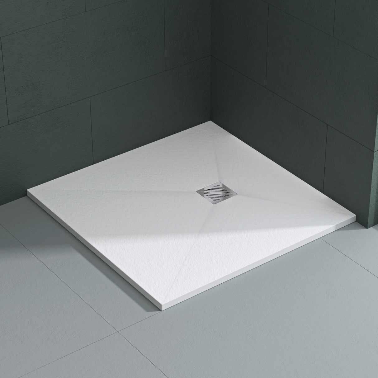 glasvilla Duschwanne Duschtasse de Mineralguss Mineralgusswan DIN-Anschlüsse Geoma09