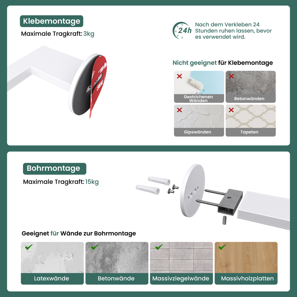 glasvilla Porte-Papier Toilette en Acier Inoxydable Porte-Rouleau de Papier Toilette Lino-02+03+04