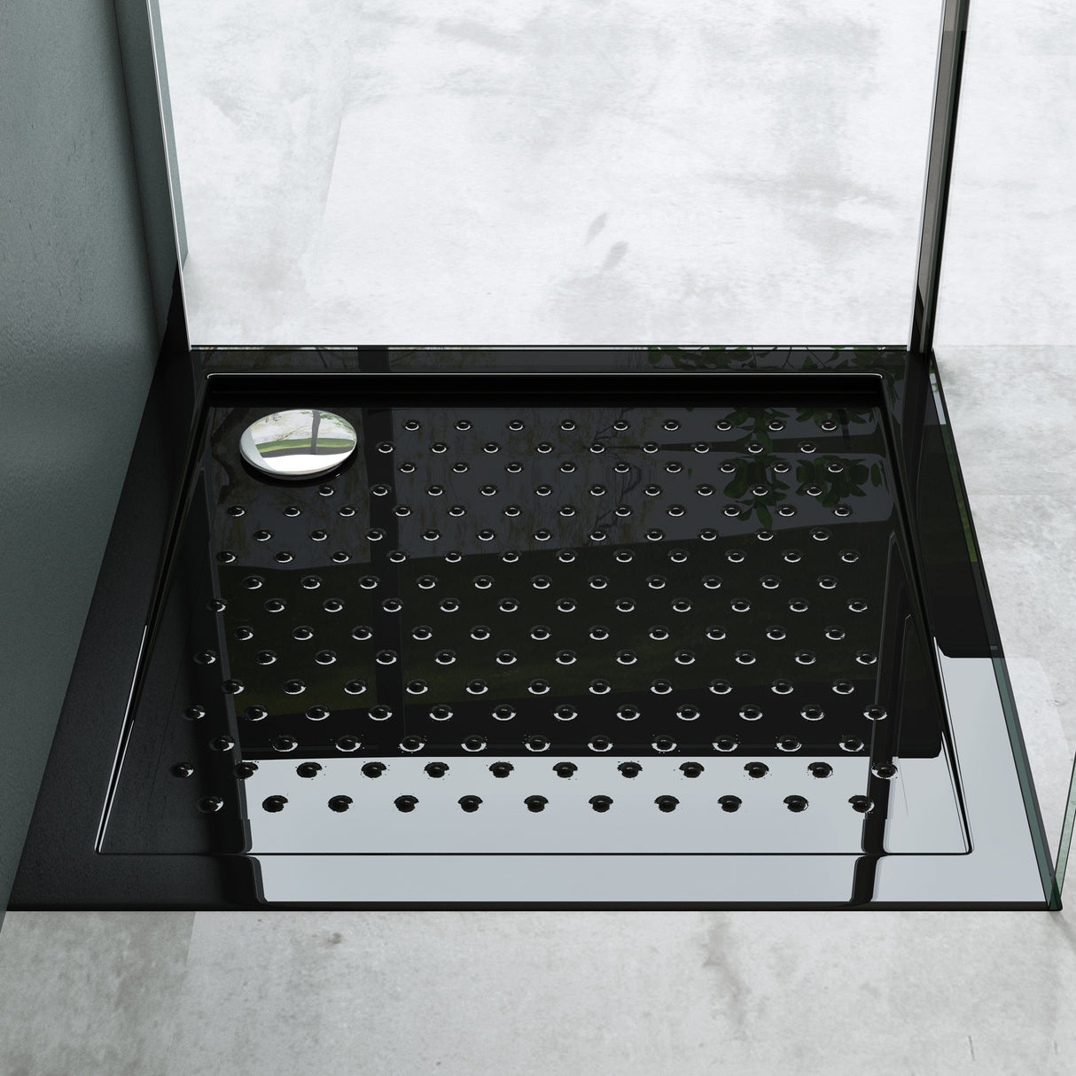 glasvilla Piatto Doccia in Acrilico Piatto Doccia Quadrato Antiscivolo Lucia