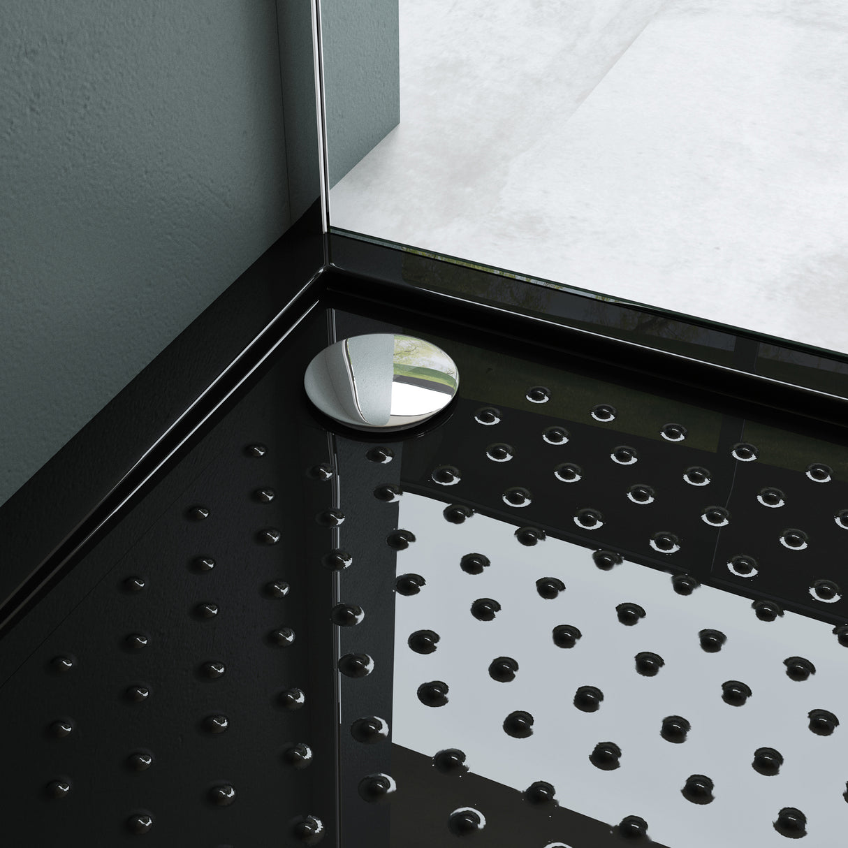 glasvilla Piatto Doccia in Acrilico Piatto Doccia Quadrato Antiscivolo Lucia