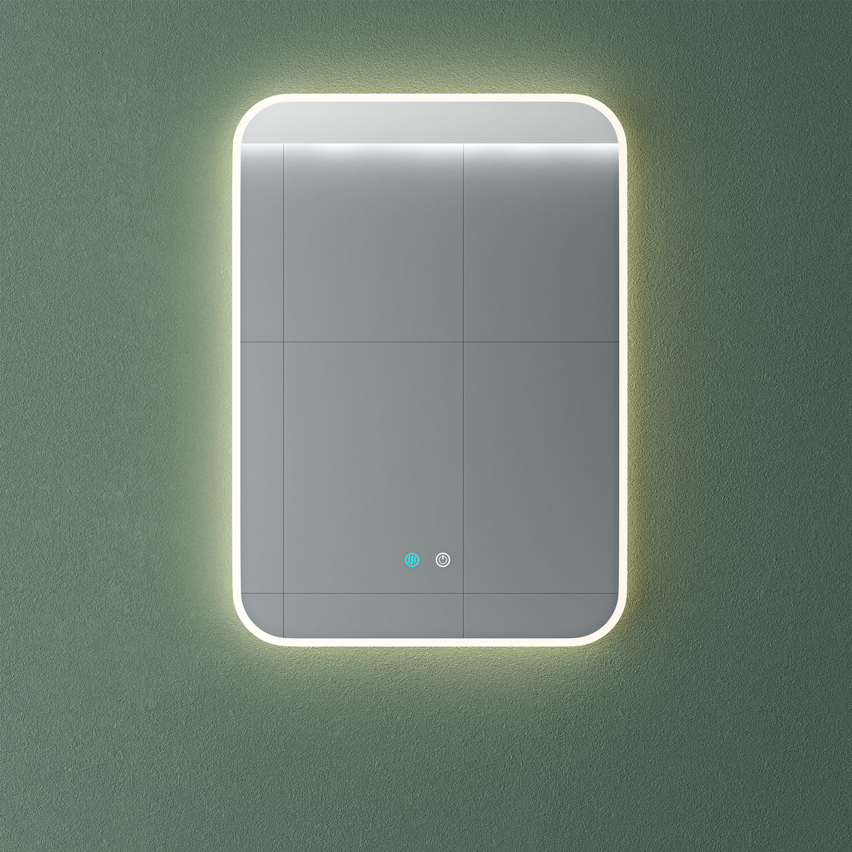 Glasvilla Design Espejo LED de Baño con Touch y Antivaho – Luz Regulable con Memoria Premium