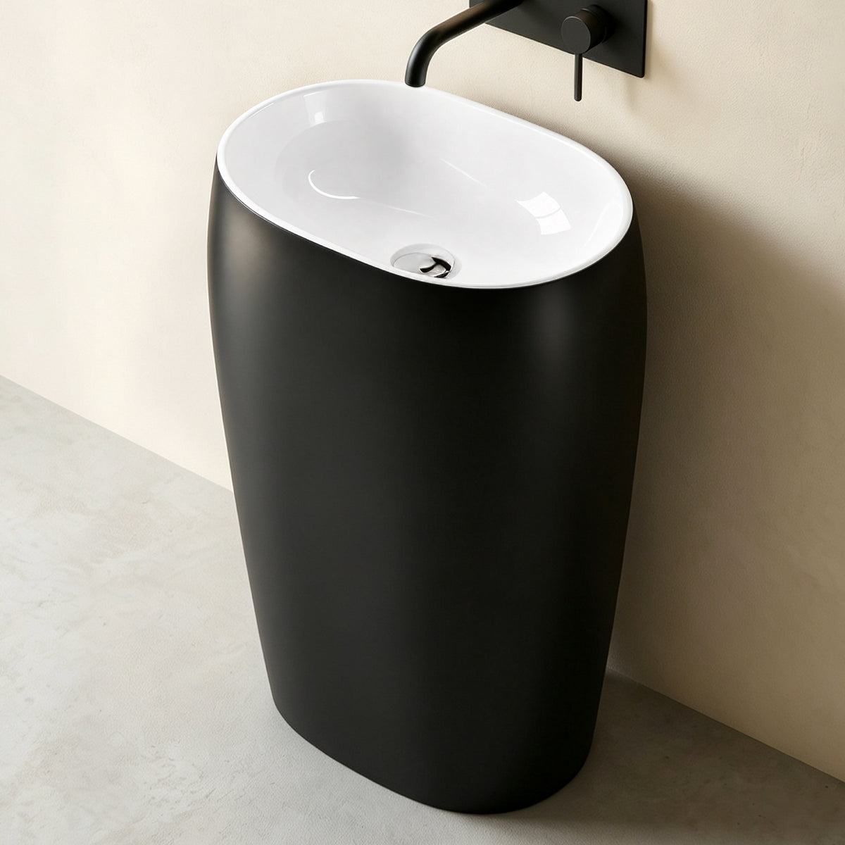 glasvilla Lavandino a Colonna Lavandino su Piedistallo per Bagni da Marmo Fuso, Lavabo a Colonna Colossum32