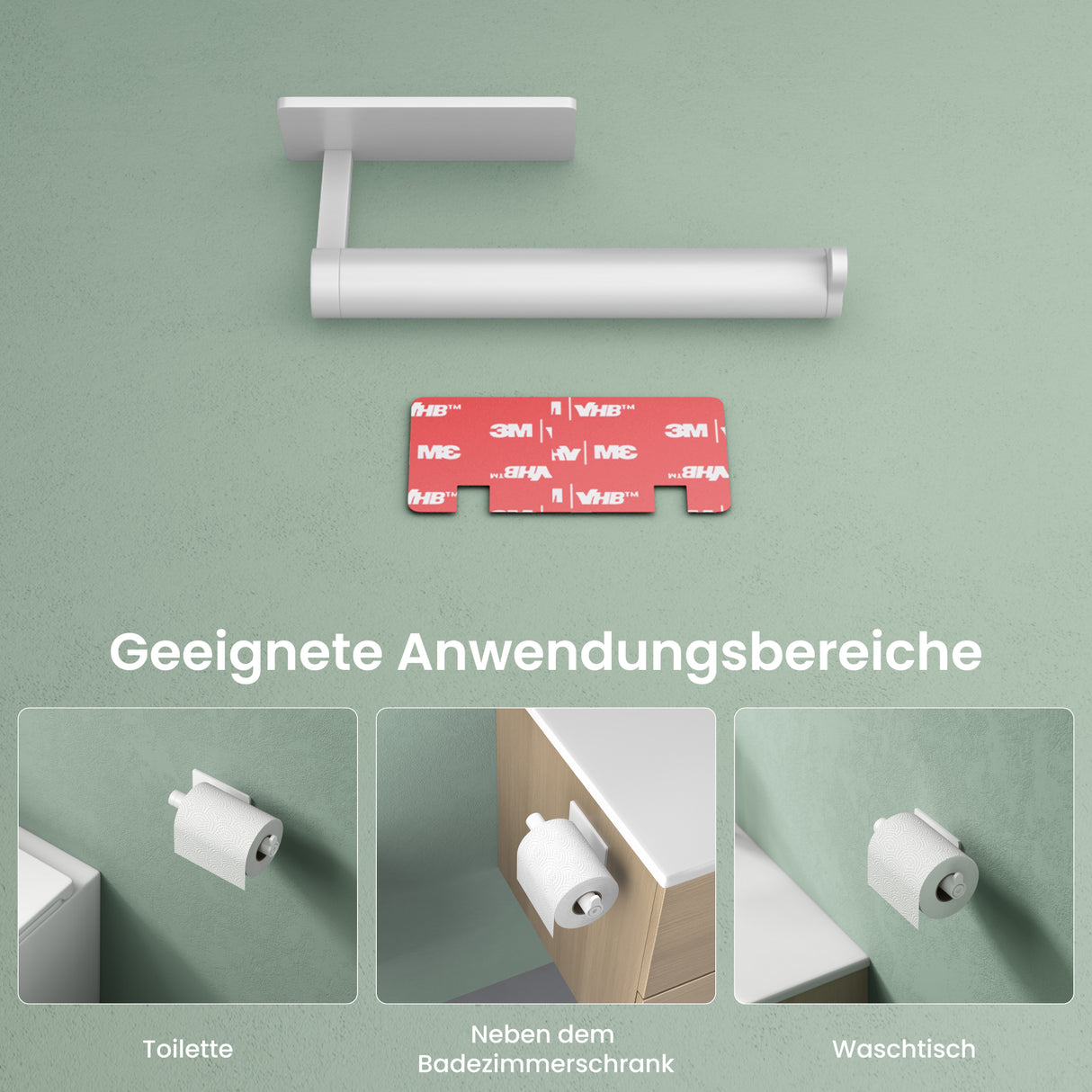 Glasvilla Design Portarrollos de Acero Inoxidable Lino-02/03/04 – Instalación Horizontal o Vertical