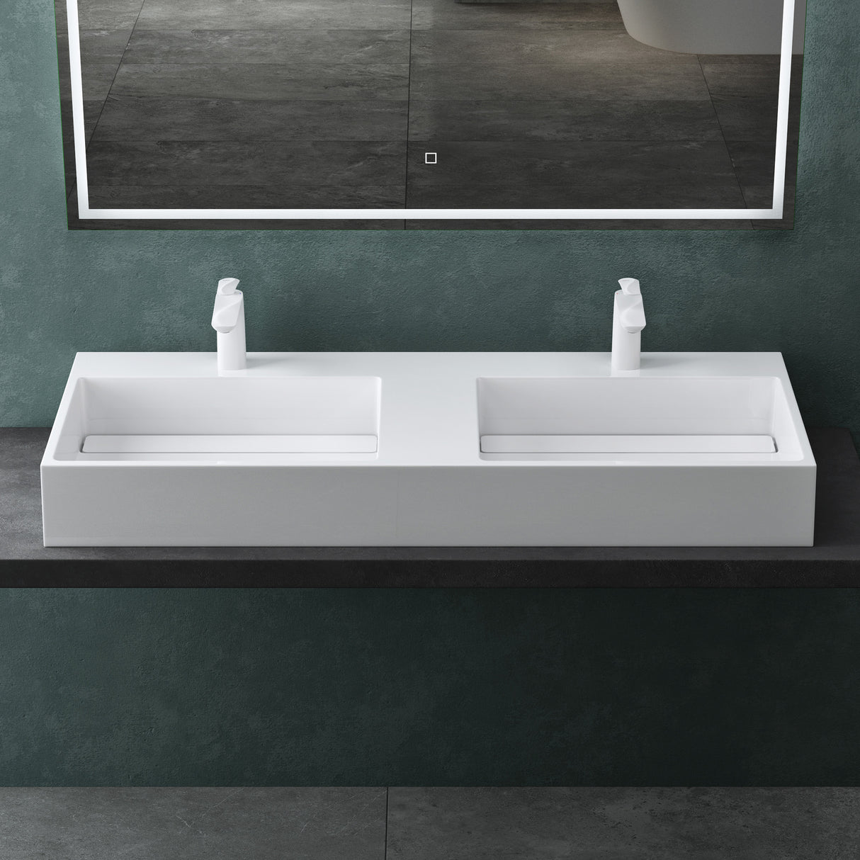 glasvilla Lavabo da Appoggio Lavandino Bagno Sospeso da Marmo Fuso Col12