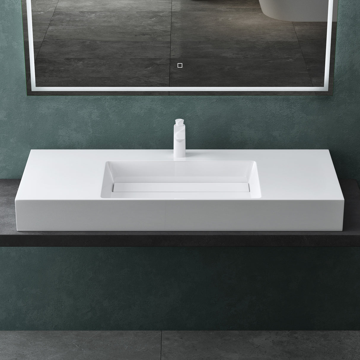 glasvilla Lavabo da Appoggio Lavandino Bagno Sospeso da Marmo Fuso Col12