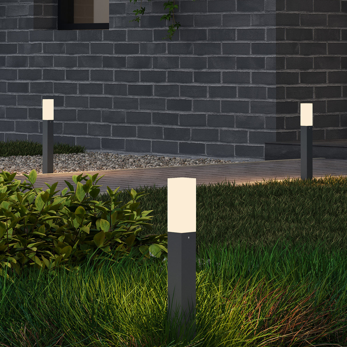 glasvilla Lampada da Giardino IP65 Lampada da Terra per Giardino 3000K | Lampada da Terra per Esterni 3W Luce da Percorso Esterno per Giardini, Parchi, Aree Residenziali e Ingressi Deus Lumina