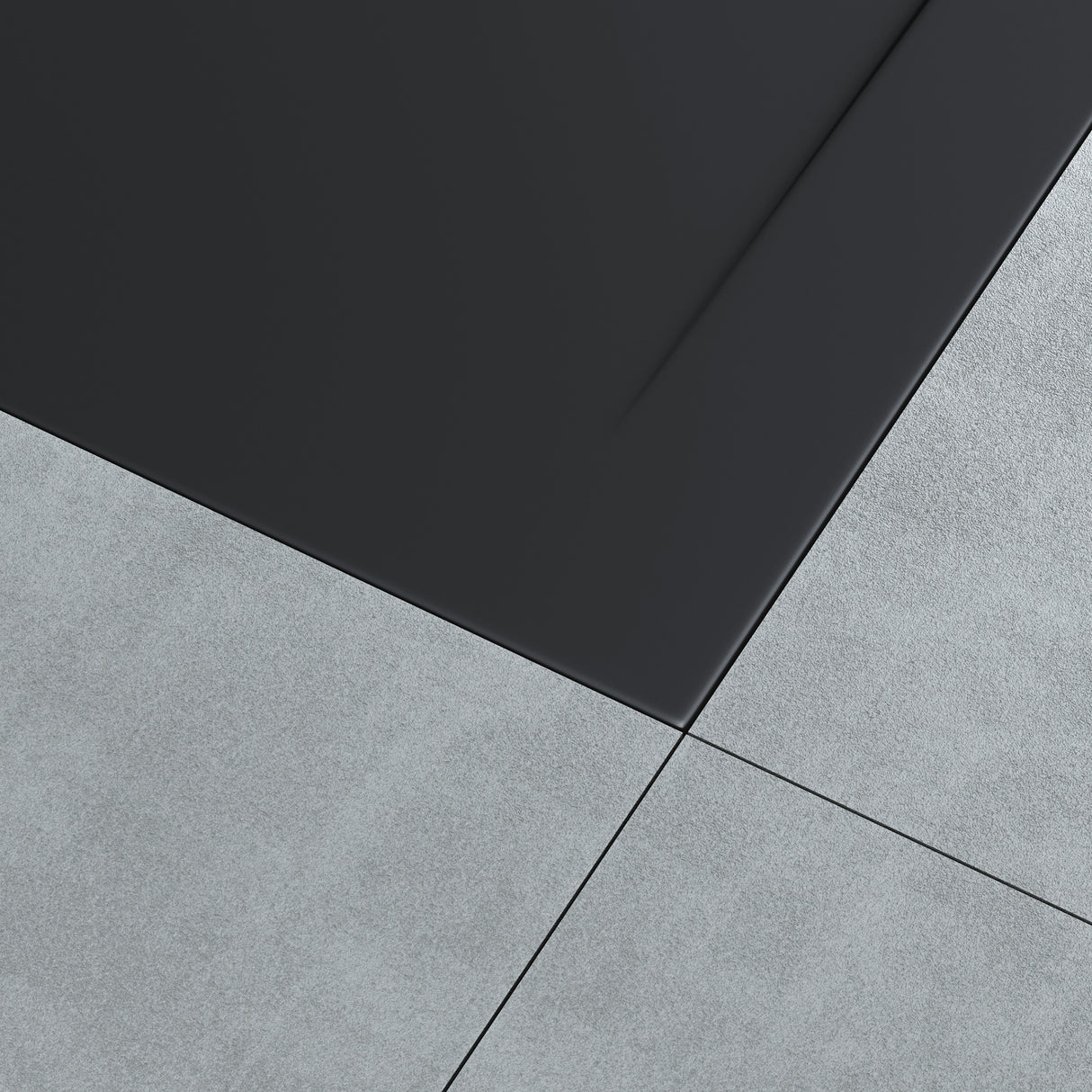 glasvilla Receveur de Douche en Solid Surface Bac à Douche Ultra-Plat Antidérapant Geoma08