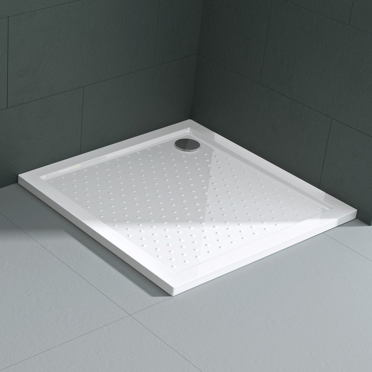 glasvilla Piatto Doccia in Acrilico Piatto Doccia Quadrato Antiscivolo Lucia