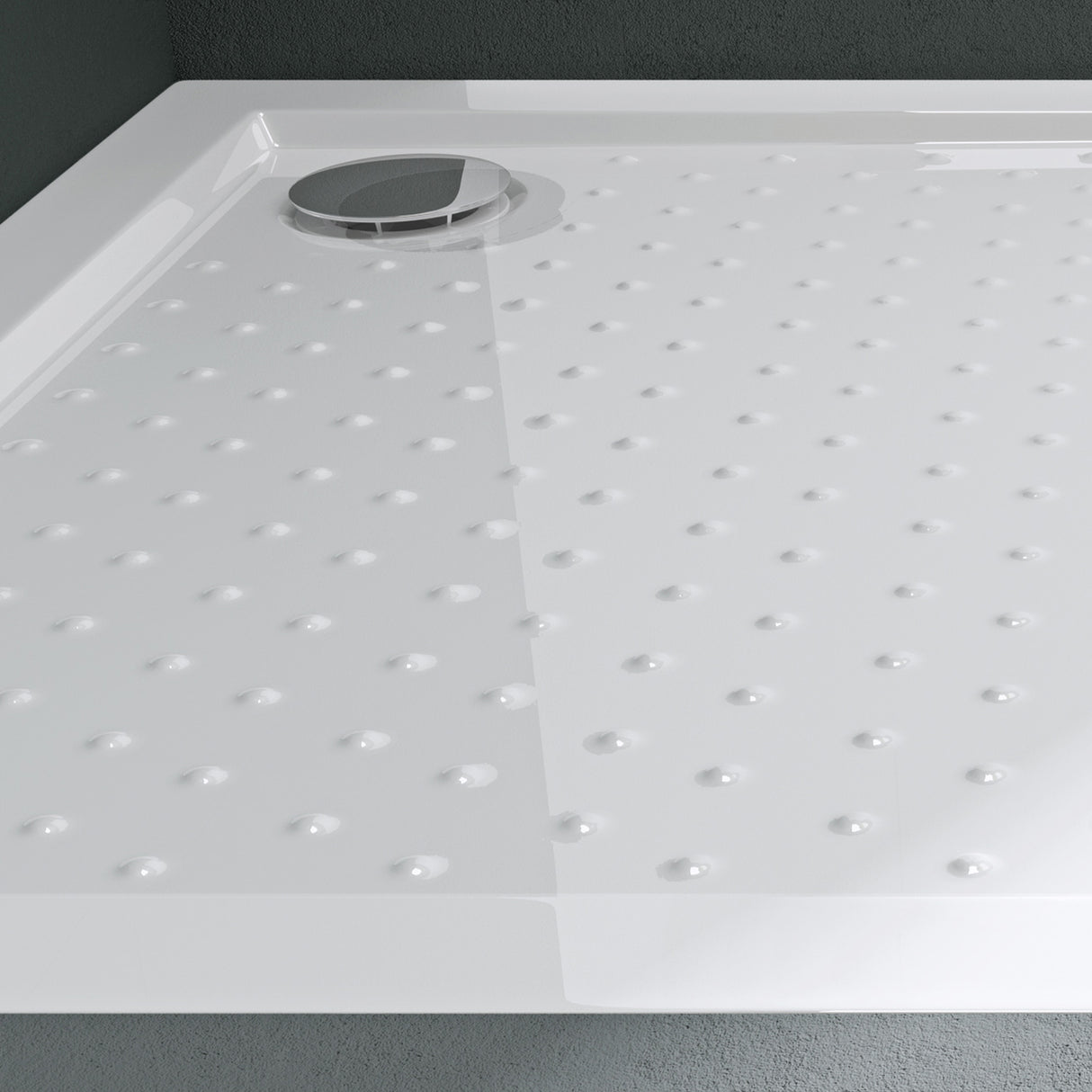 glasvilla Piatto Doccia in Acrilico Piatto Doccia Quadrato Antiscivolo Lucia