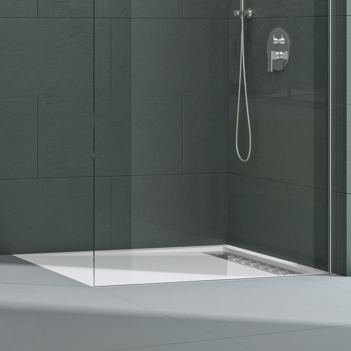 glasvilla Duschwanne Duschtasse de acrílico de alta calidad rectangular cuadrada Xetro04