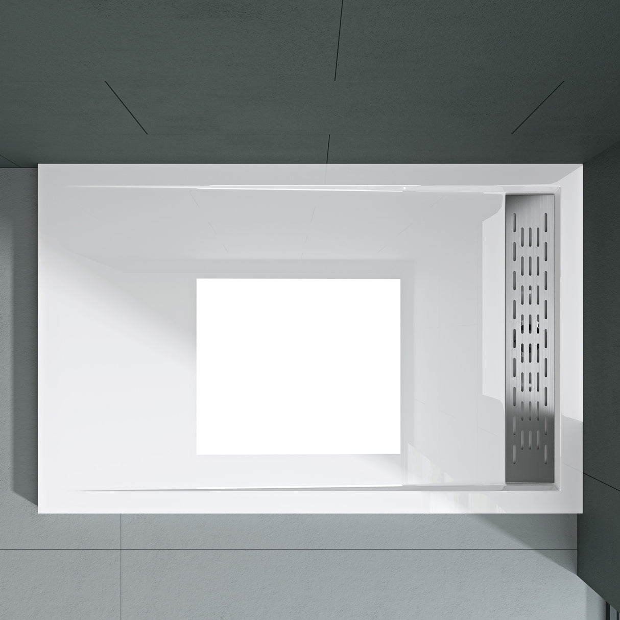 glasvilla Duschwanne Duschtasse de acrílico de alta calidad rectangular cuadrada Xetro04