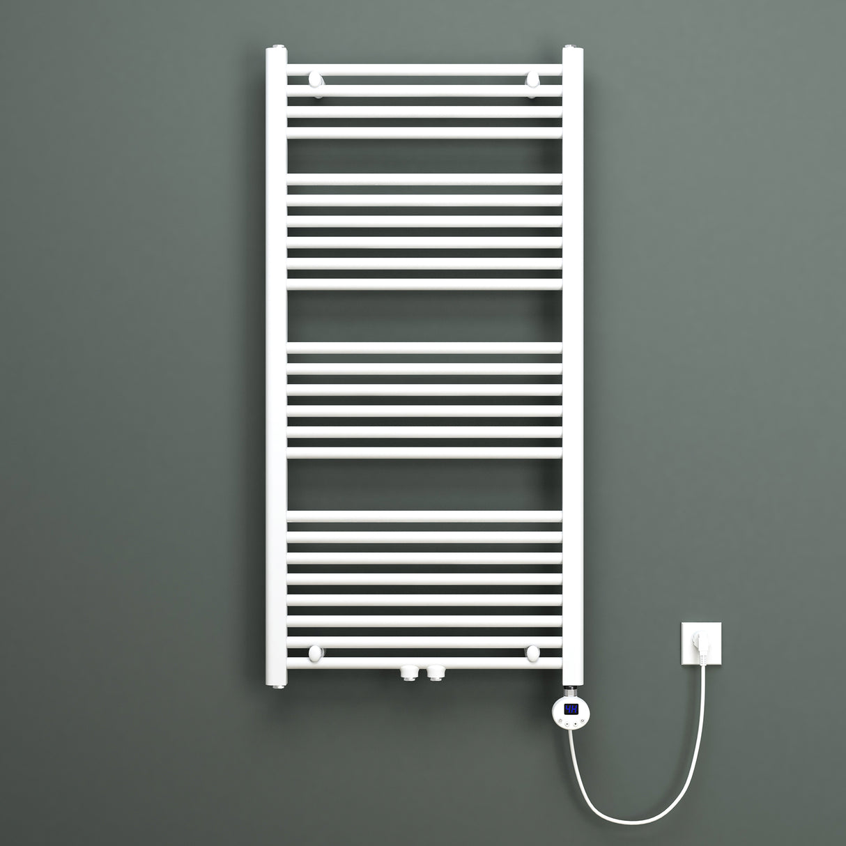 glasvilla Élément Chauffant avec Thermostat Électrique avec Écran LCD Cartouche Chauffante en Acier Inoxydable Élément Chauffant pour Radiateurs Sèche-Serviettes de Salle de Bain