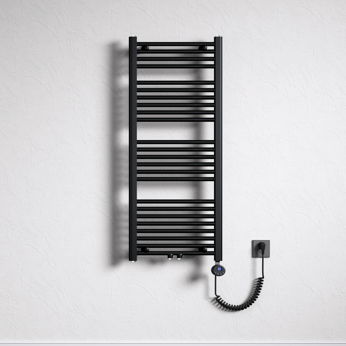 glasvilla Radiatore Piatto con Elemento Riscaldante Radiatore Scaldasalviette Elettrico Termoarredo da Bagno Radiatore Tubolare per Riscaldamento Bagno RHE