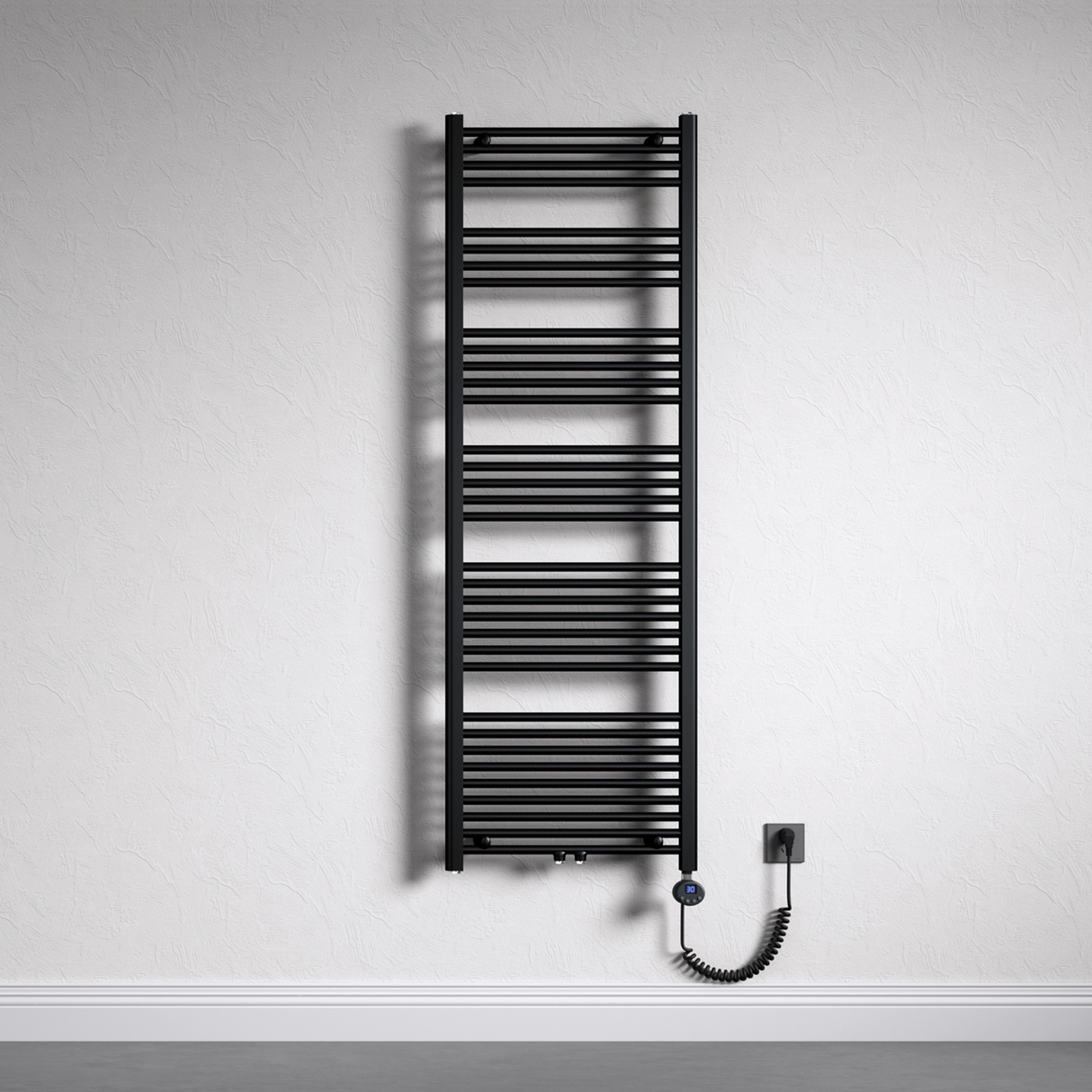 glasvilla Radiatore Piatto con Elemento Riscaldante Radiatore Scaldasalviette Elettrico Termoarredo da Bagno Radiatore Tubolare per Riscaldamento Bagno RHE