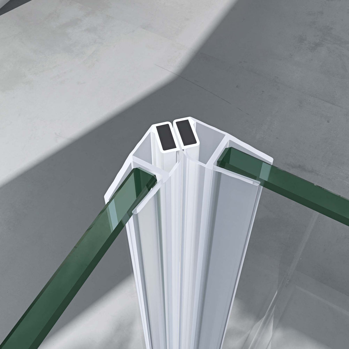 glasvilla Cabina de Ducha Entrada de Esquina Mecanismo de Elevación y Bajada Separación de Ducha Vidrio de Seguridad ESG Efecto Loto Plegable Ravenna24