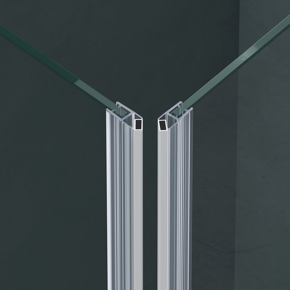 Box doccia Galsvilla con porta pieghevole a 180° e pieghevole con meccanismo di sollevamento e abbassamento effetto loto NANO ingresso angolare R27