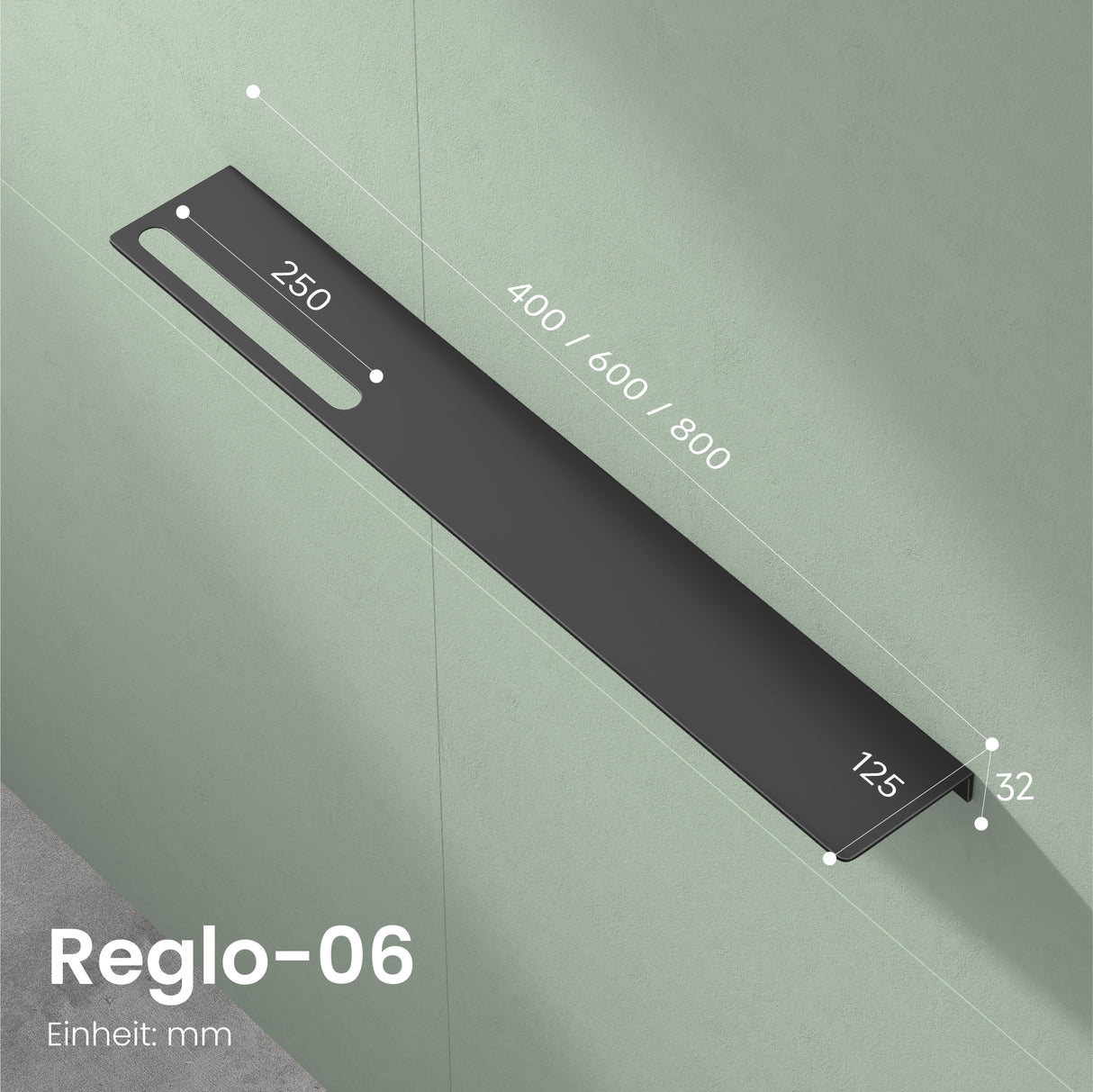 glasvilla Mensola da Parete Multifunzionale, Mensola per Doccia in Alluminio con Portasciugamani Mensola da Appendere per Bagno e Cucina, Reglo-06