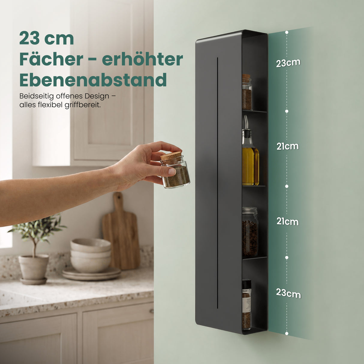 Glasvilla Duschregal mit 4 Ablagen, Duschablage schmal, Wandregal Shampoo Halterung für Dusche, Badezimmer Organizer Reglo-16