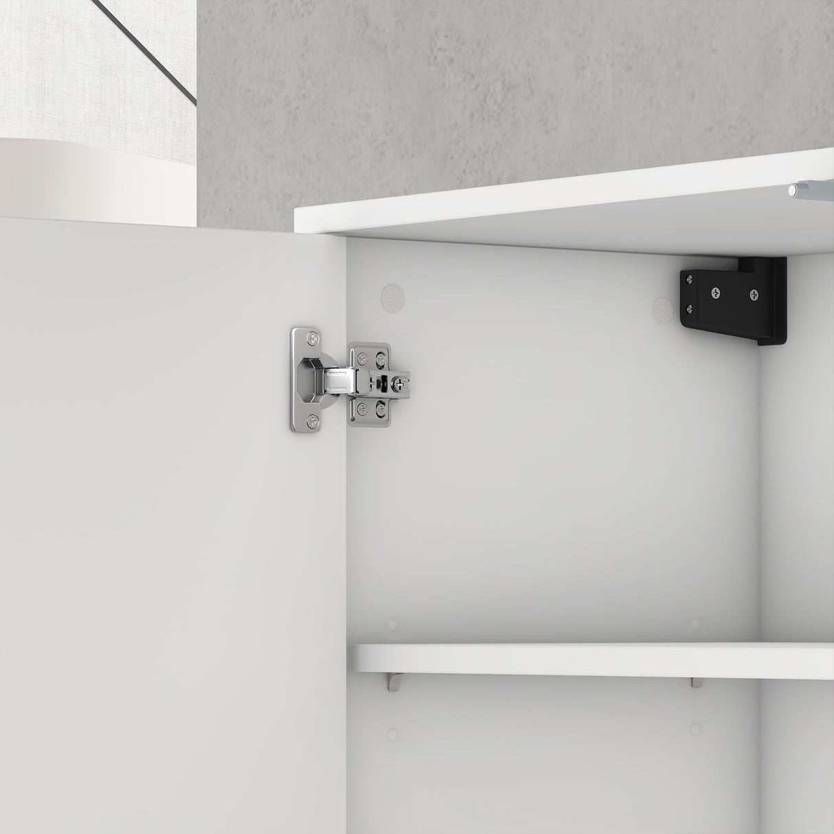 glasvilla Mobile Contenitore Mobile TV con 3 Ante e 2 scomparti Armadietto Basso Soft-close per Soggiorno, Sala da Pranzo, Camera da Letto Schrank02